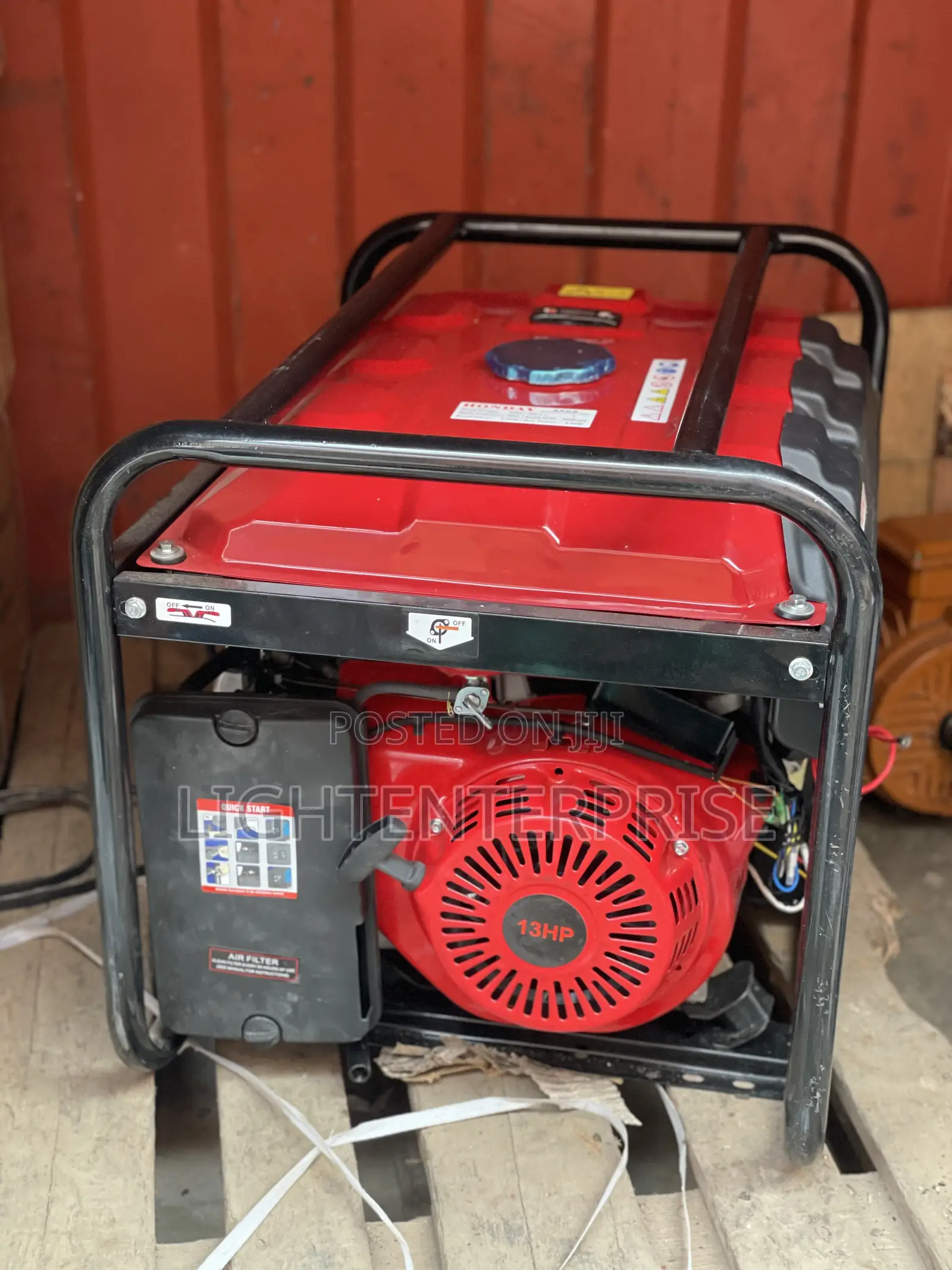 Honday 5.5kva Key Start Petrol Generator – 5500w, 13hp