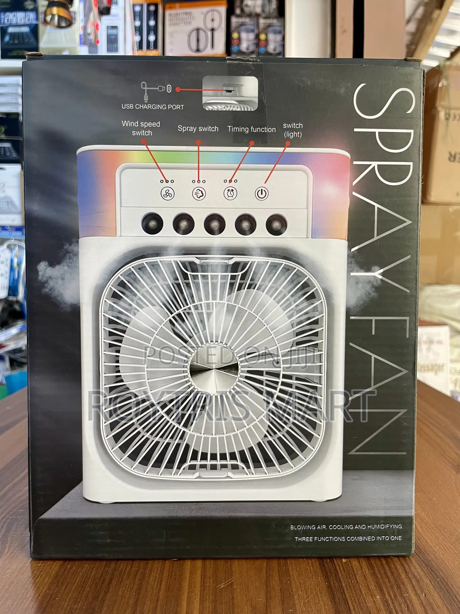 Introducing the New 3 in 1 Rechargeable Fan With Humidifier
