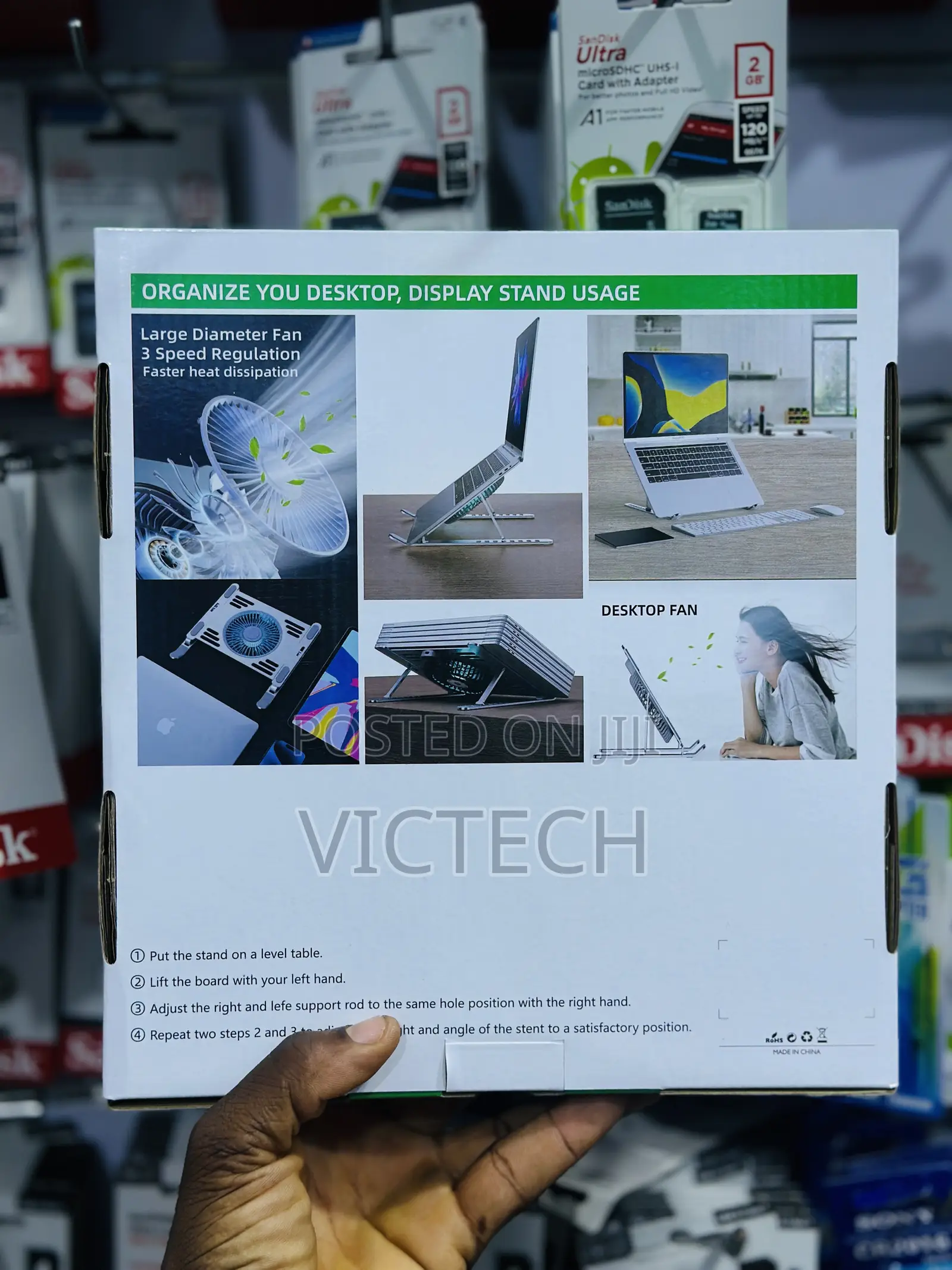 Laptop Stand Electric Fan