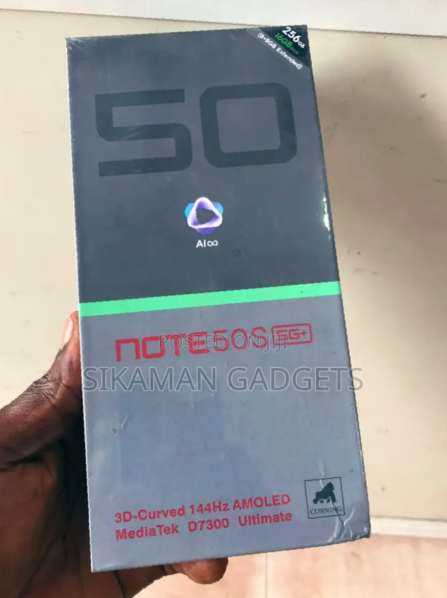 New Infinix Note 50s 256 GB Black