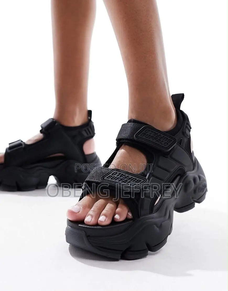 Original Buffalo Binary Track Sandals Green/Black