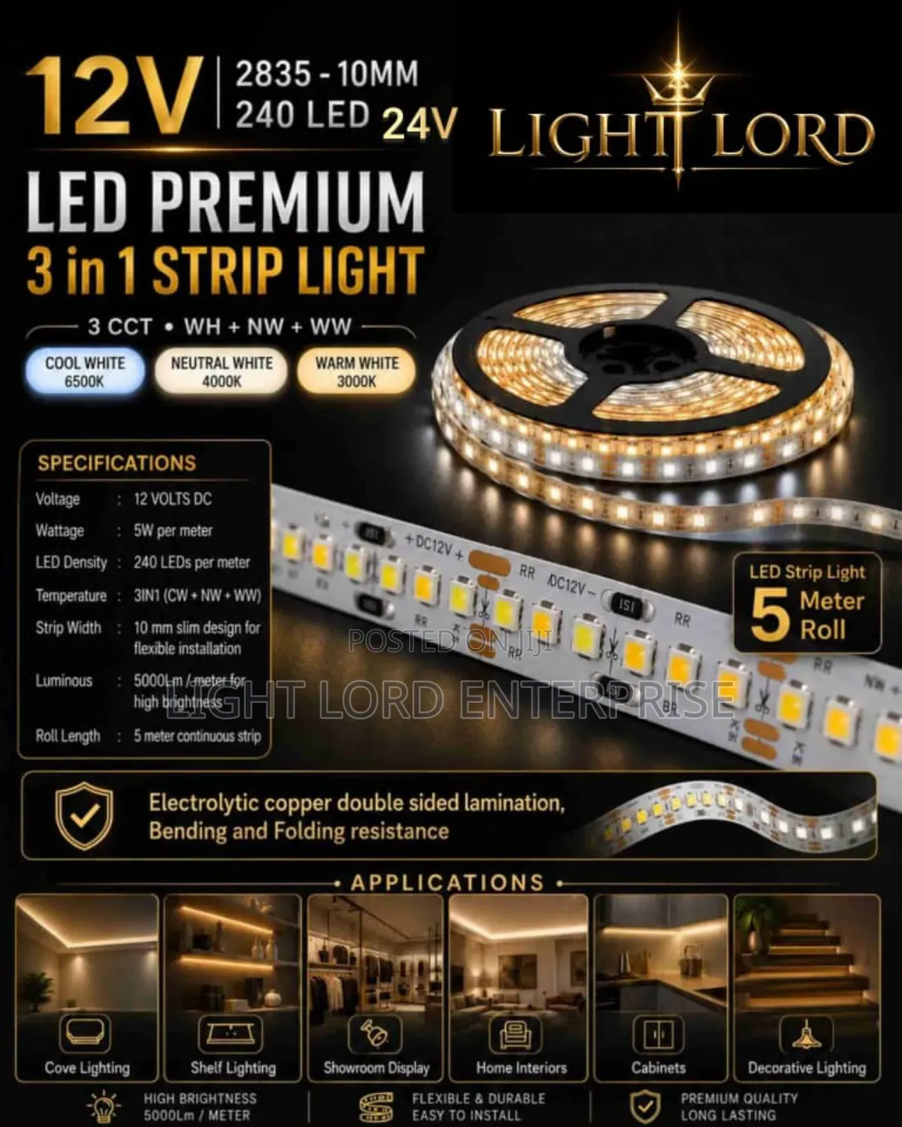 Showroom Led Strip Light 240v/24v