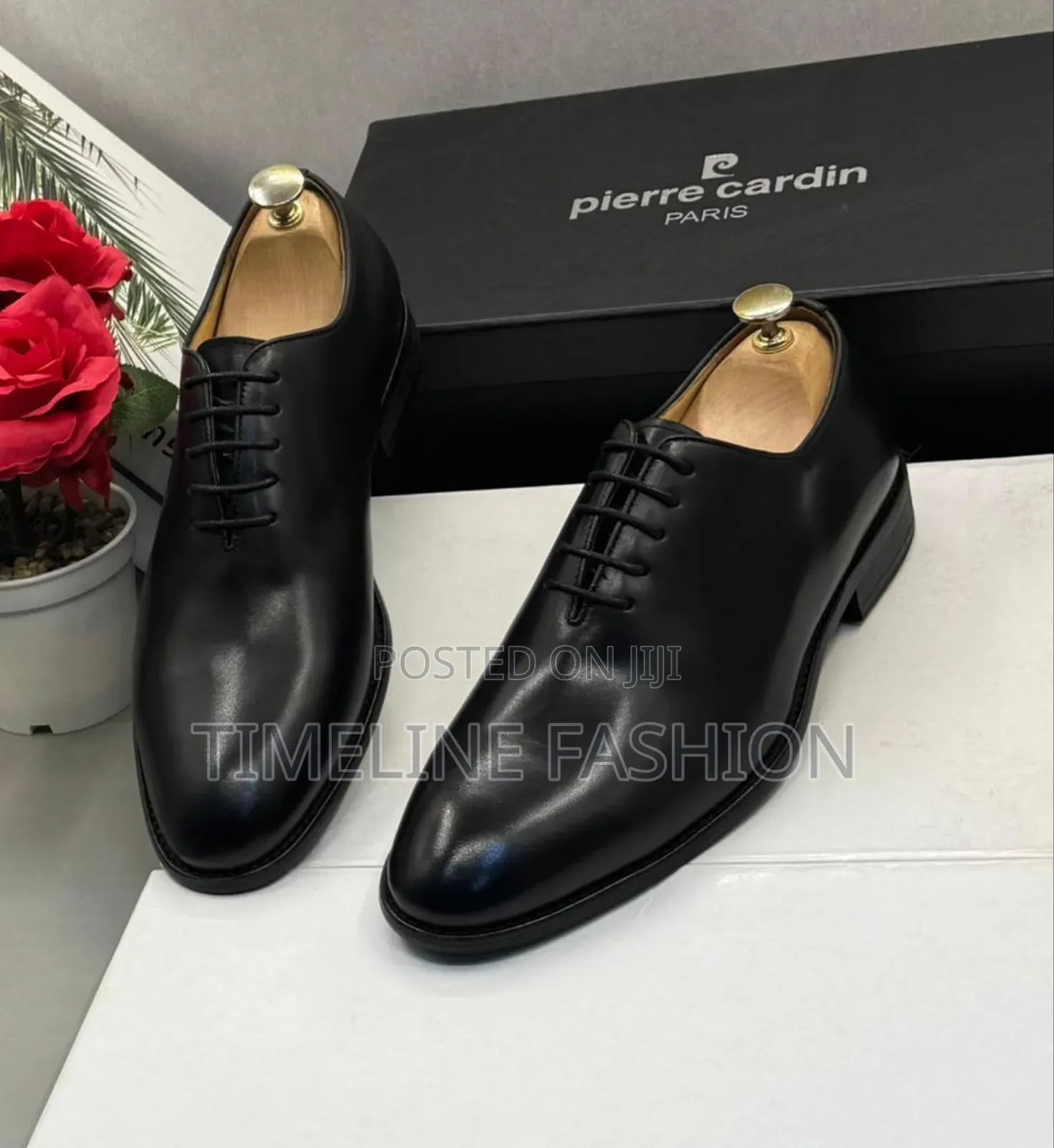Pierre Cardin Executive Men's Leather Handmade Oxford Shoes