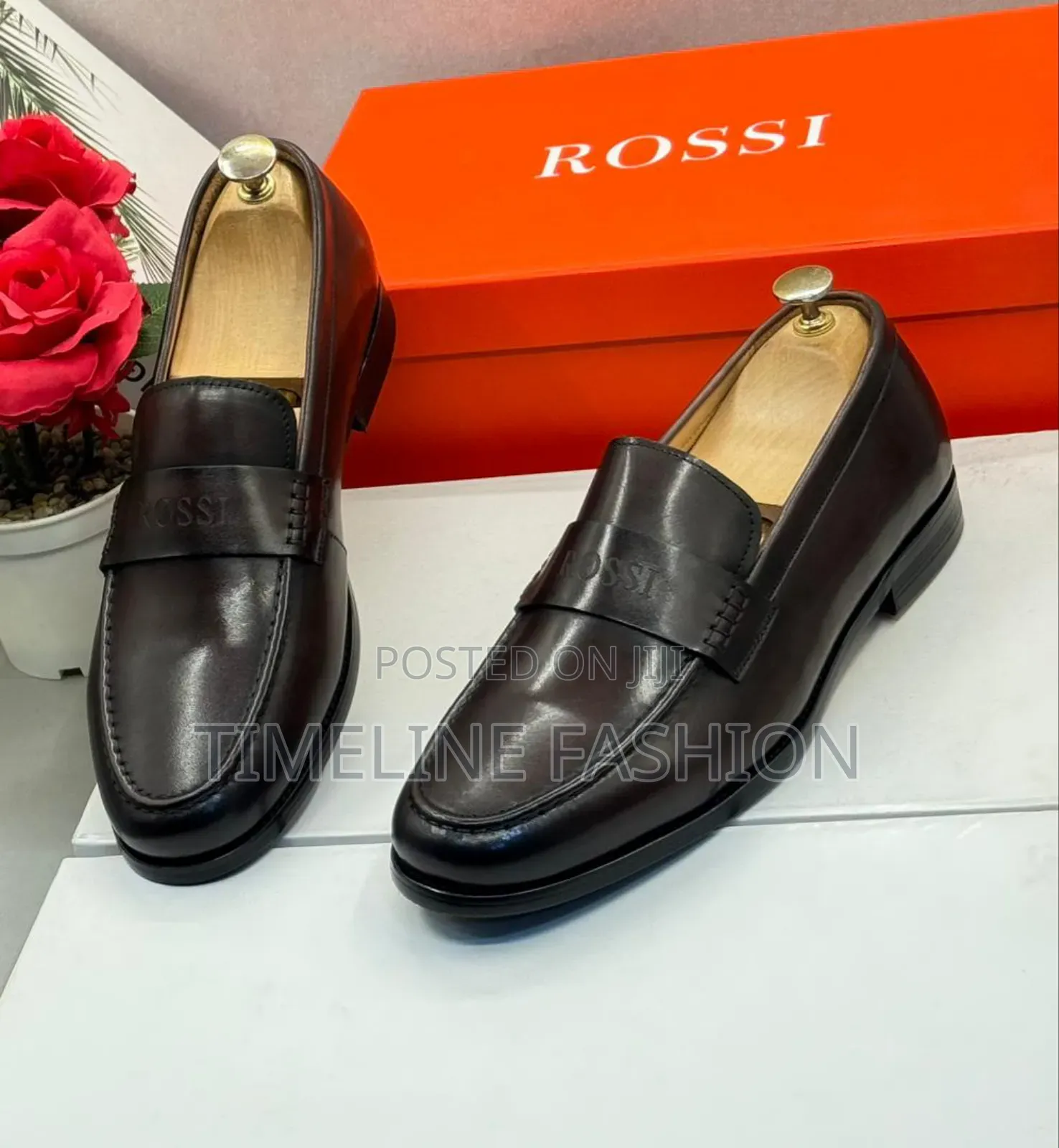 Rossi Coffee Brown Vintage Style Fashionable Loafers Shoes