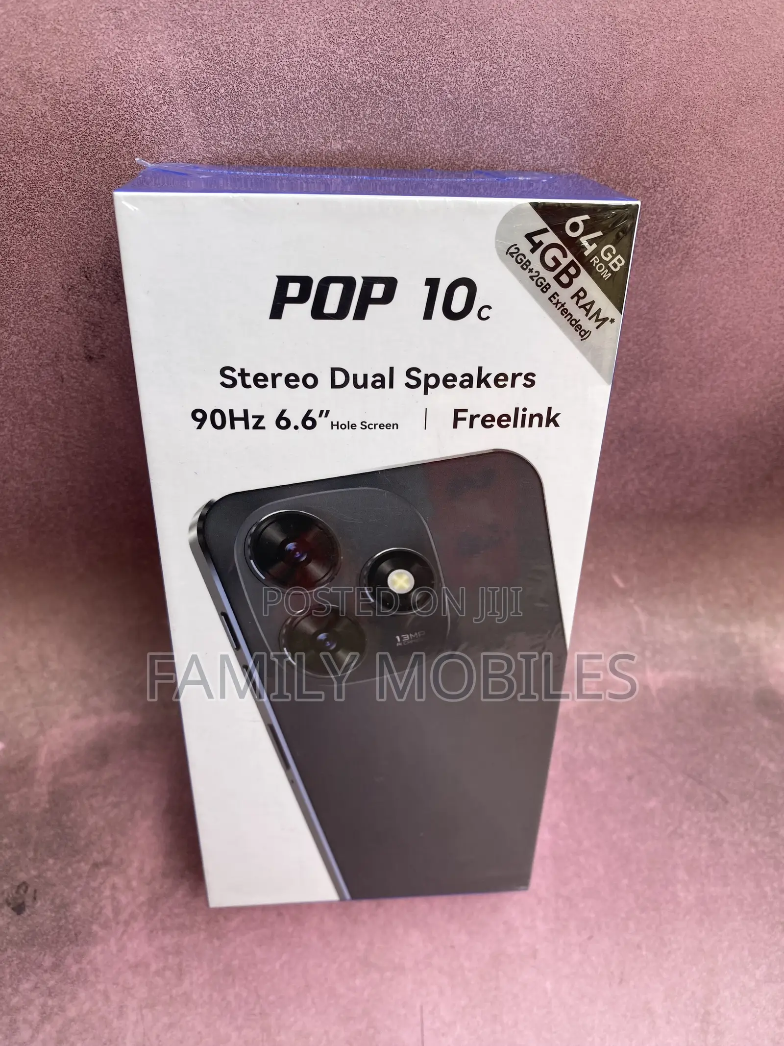 New Tecno Pop 10C 64 GB Black
