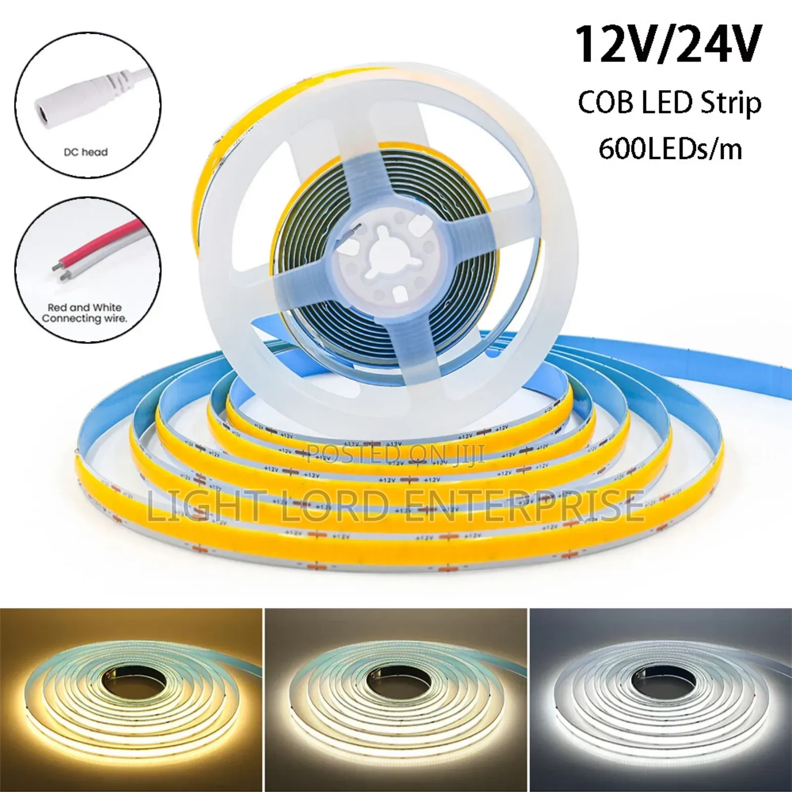 Professional Cob Led Strip 10m 12v/24v
