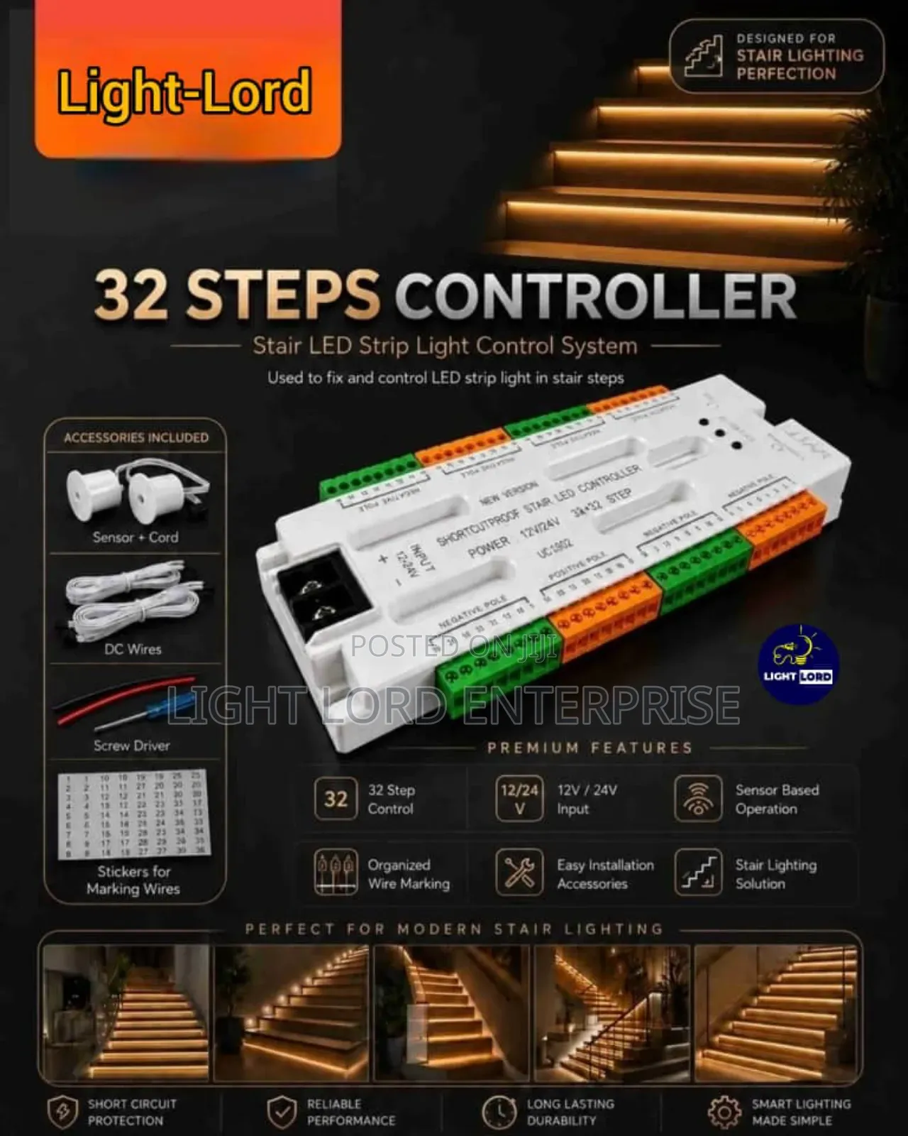 Control System for Staircase 32channles