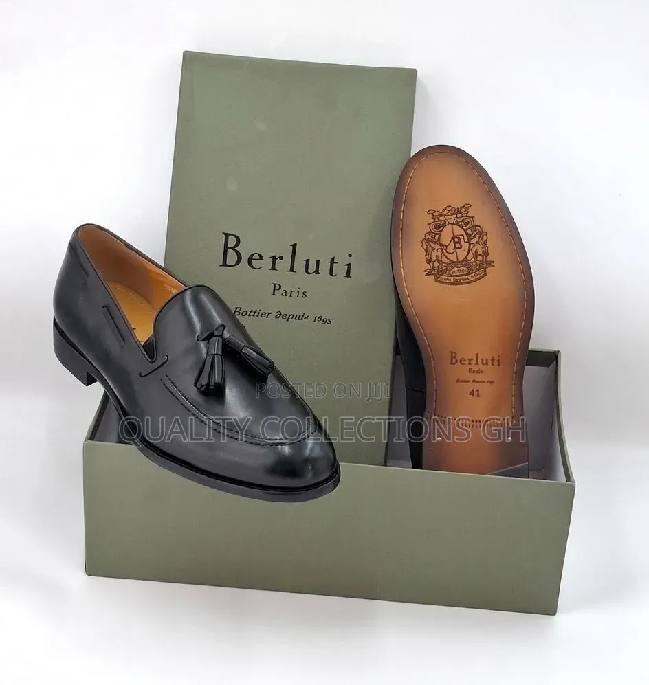 Berluti Black Leather Shoe