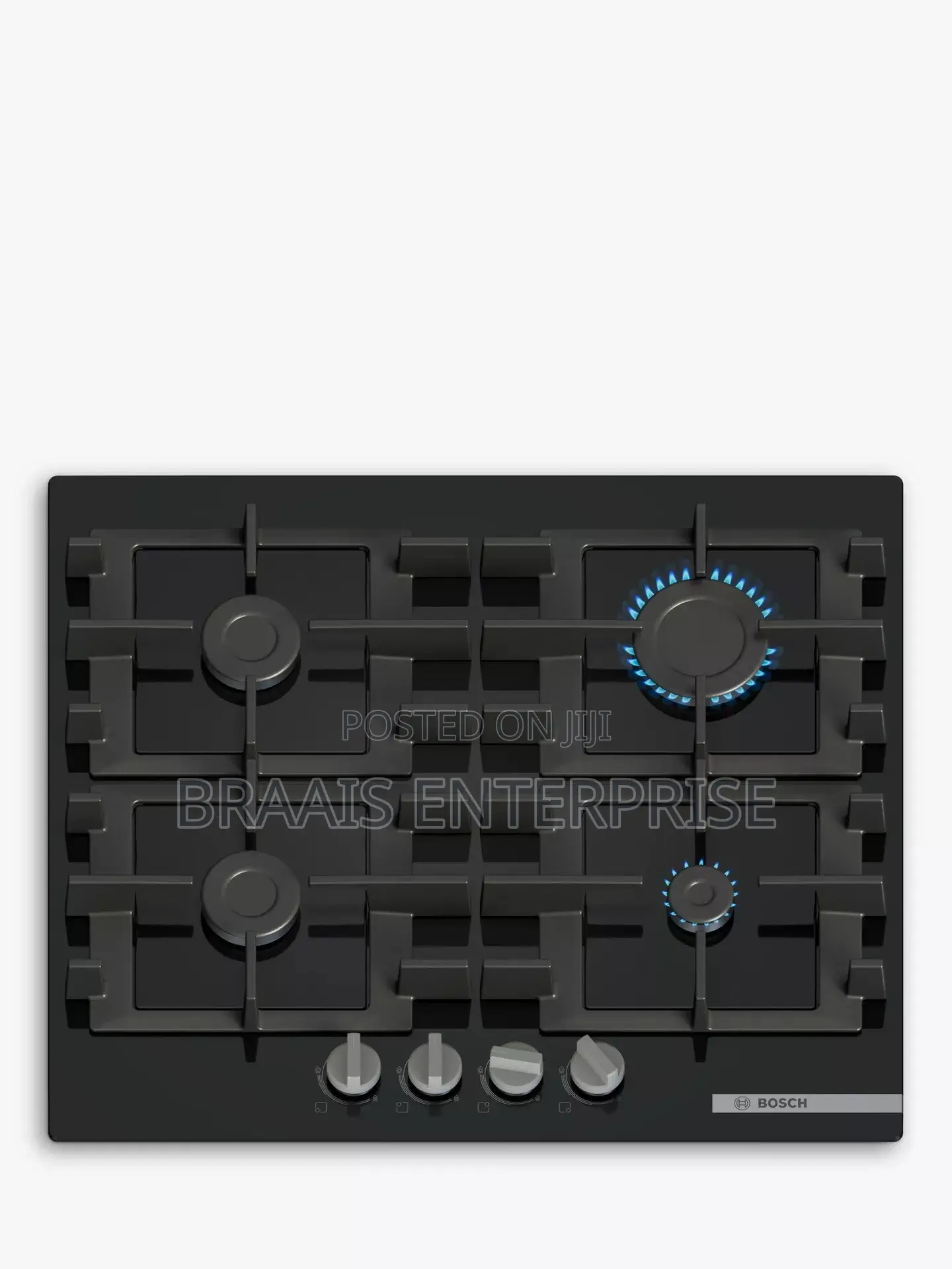 Bosch Series 4 Pnp6b6k40 60 Cm Gas Hob - Black