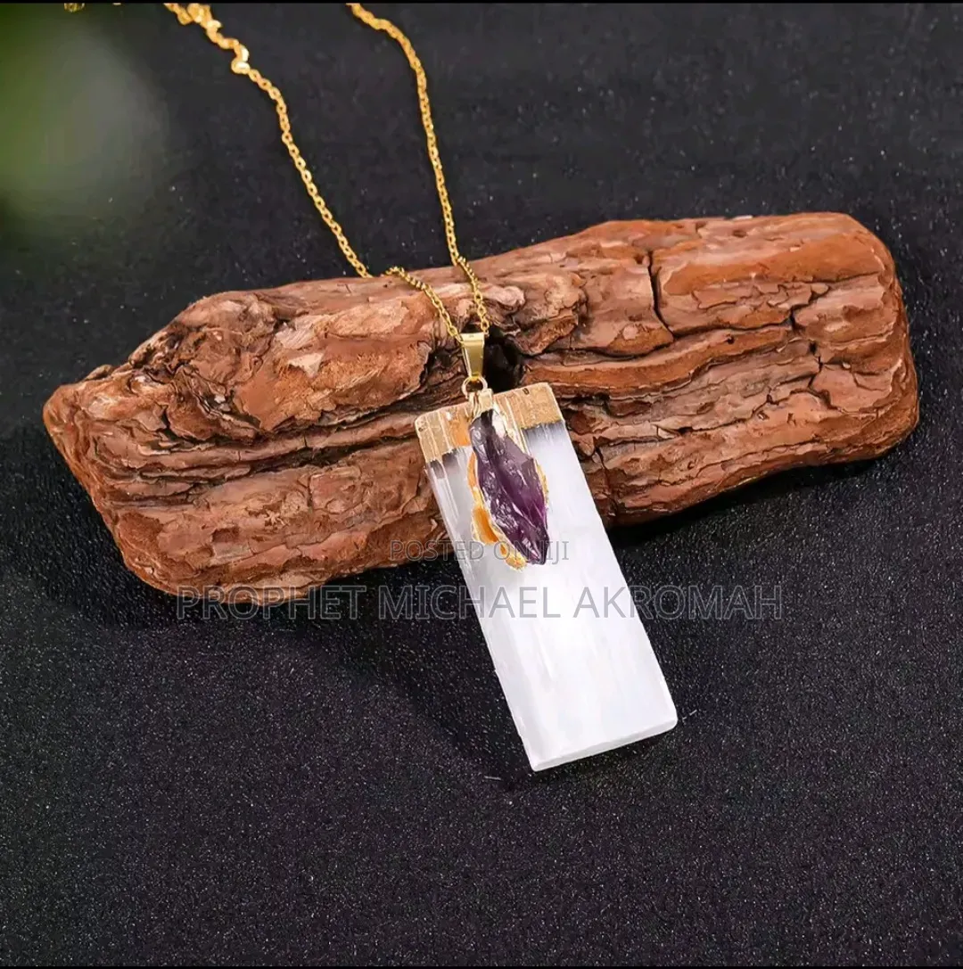 Natural Raw Amethyst Pendant