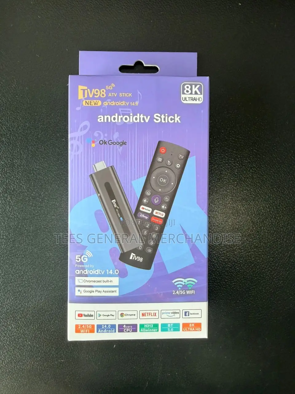 Tv98 5g Android Tv Stick Ultra Hd