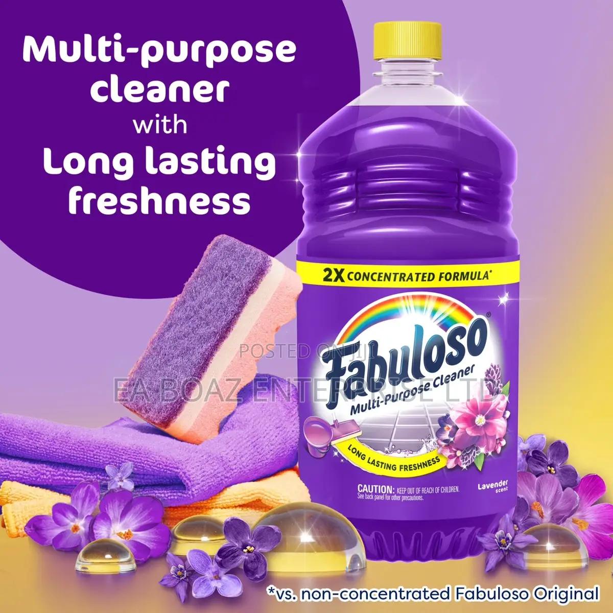 Fabuloso Multi-Purpose Floor Cleaner, 2x Concentrated, 1.8l