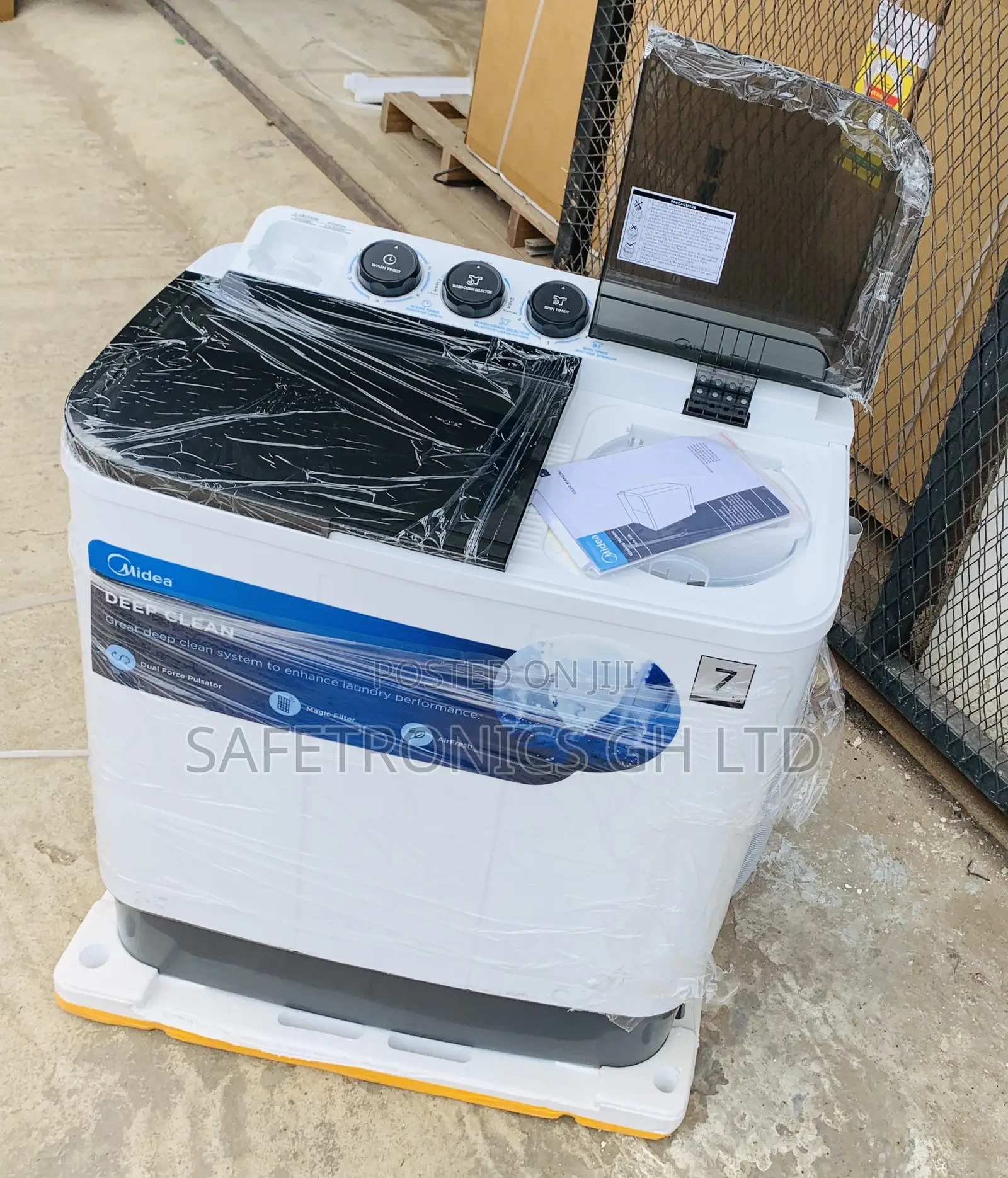 Efficient Sleek Midea 7kg-Twintop Washing Machine Mt100w70/Wg