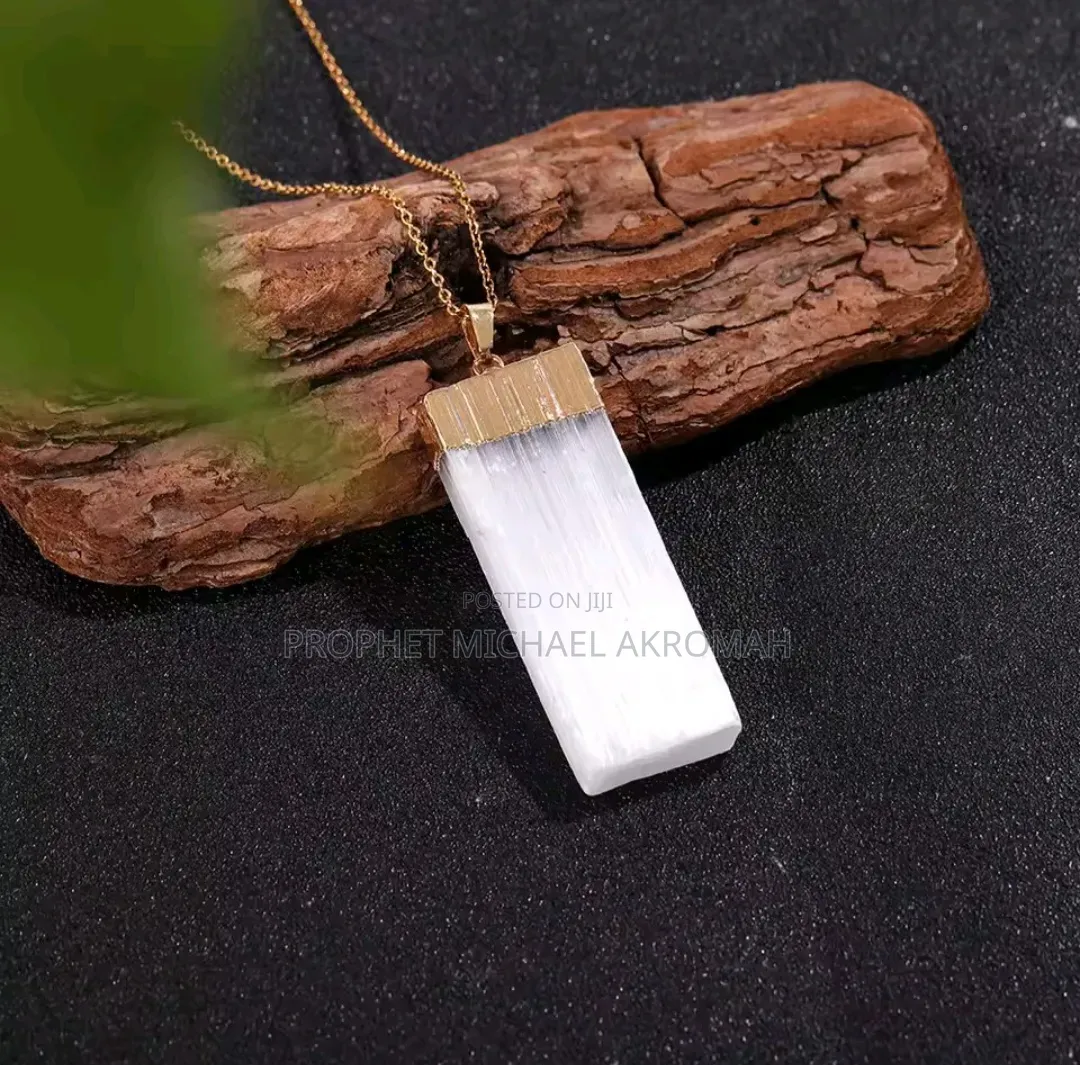 Selenite Crystal Pendant or Satin Spar Selenite
