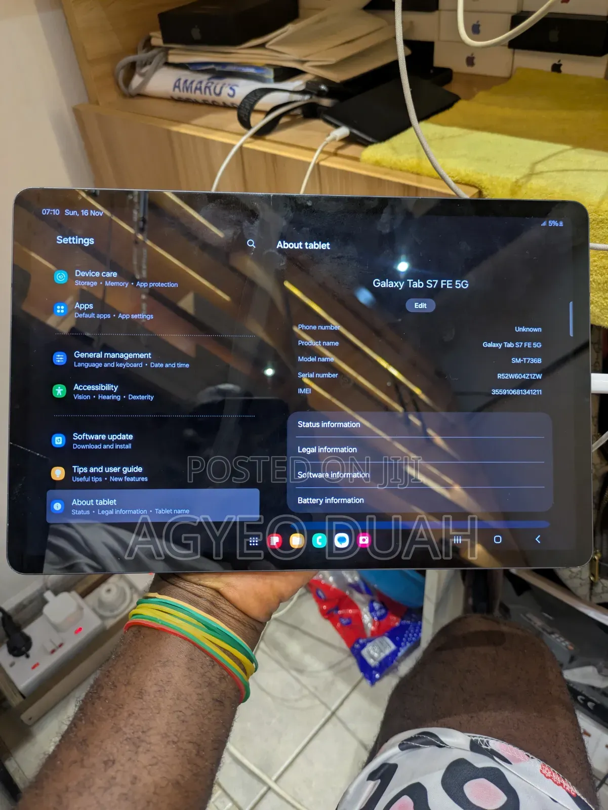 Samsung Galaxy Tab S7 FE 128 GB Blue