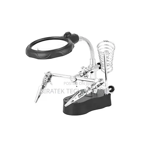 Helping Hand Magnifier Led With Soldering Stand