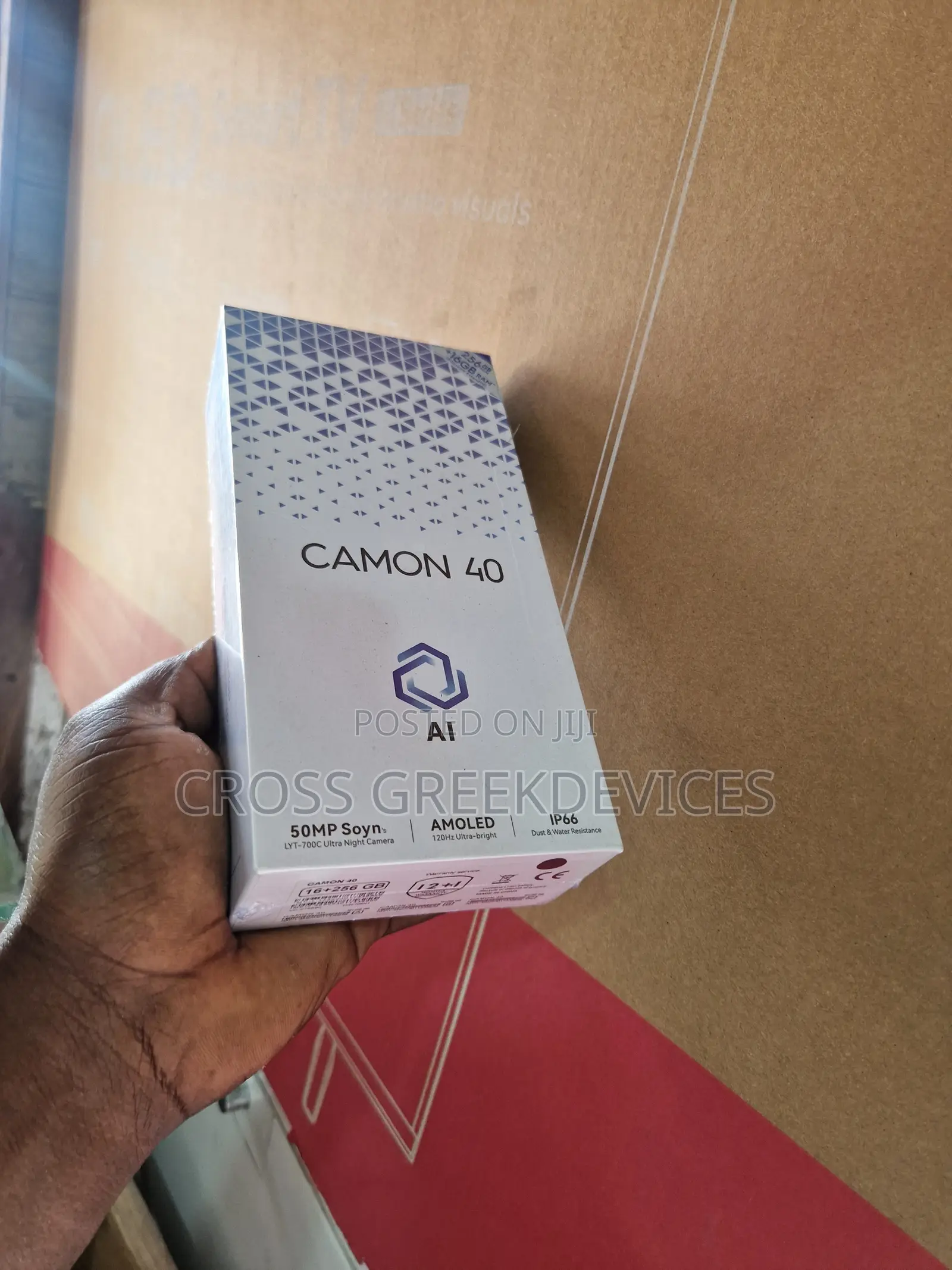 New Tecno Camon 40 256 GB Silver