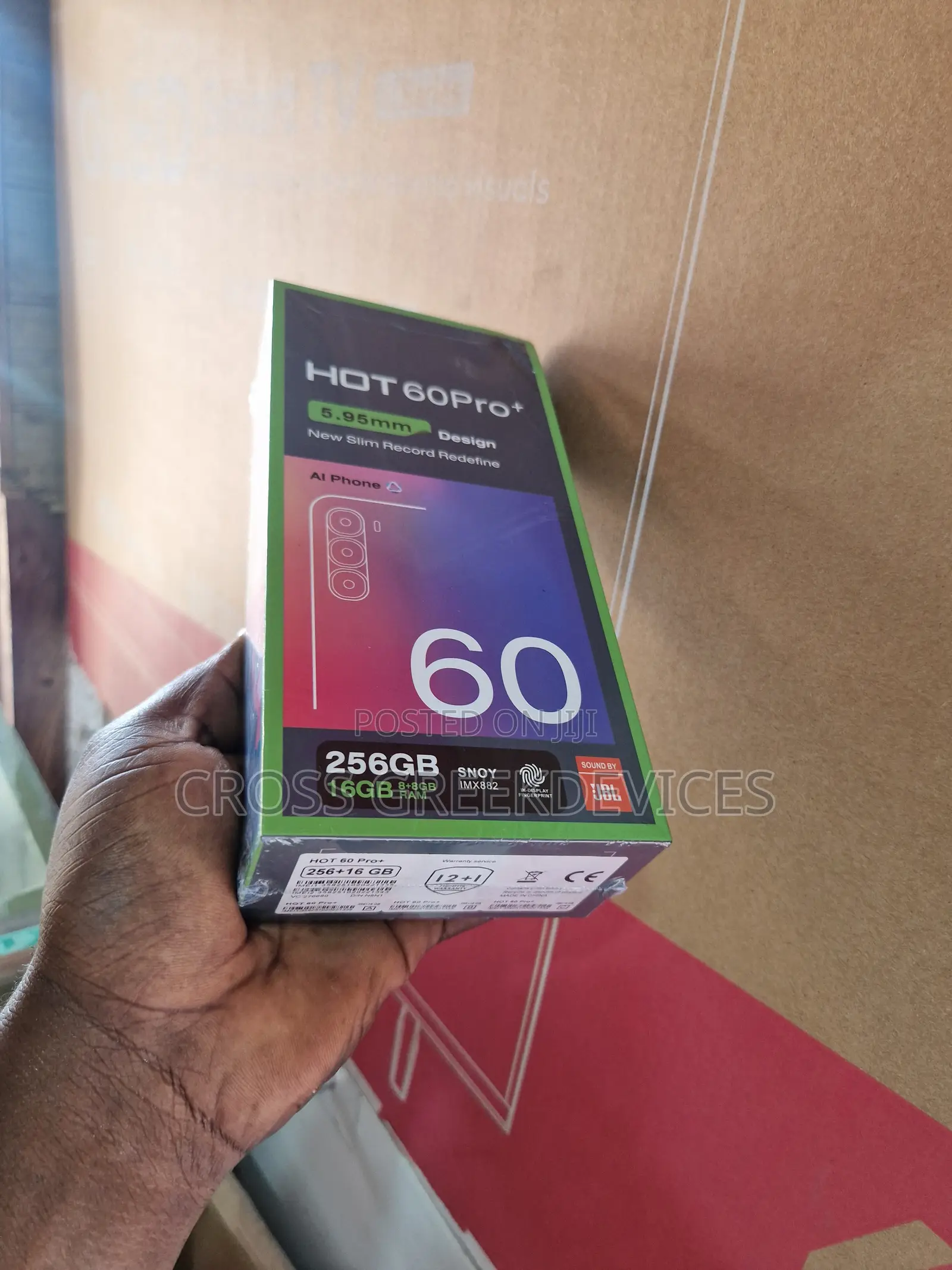 New Infinix Hot 60 Pro+ 256 GB Black