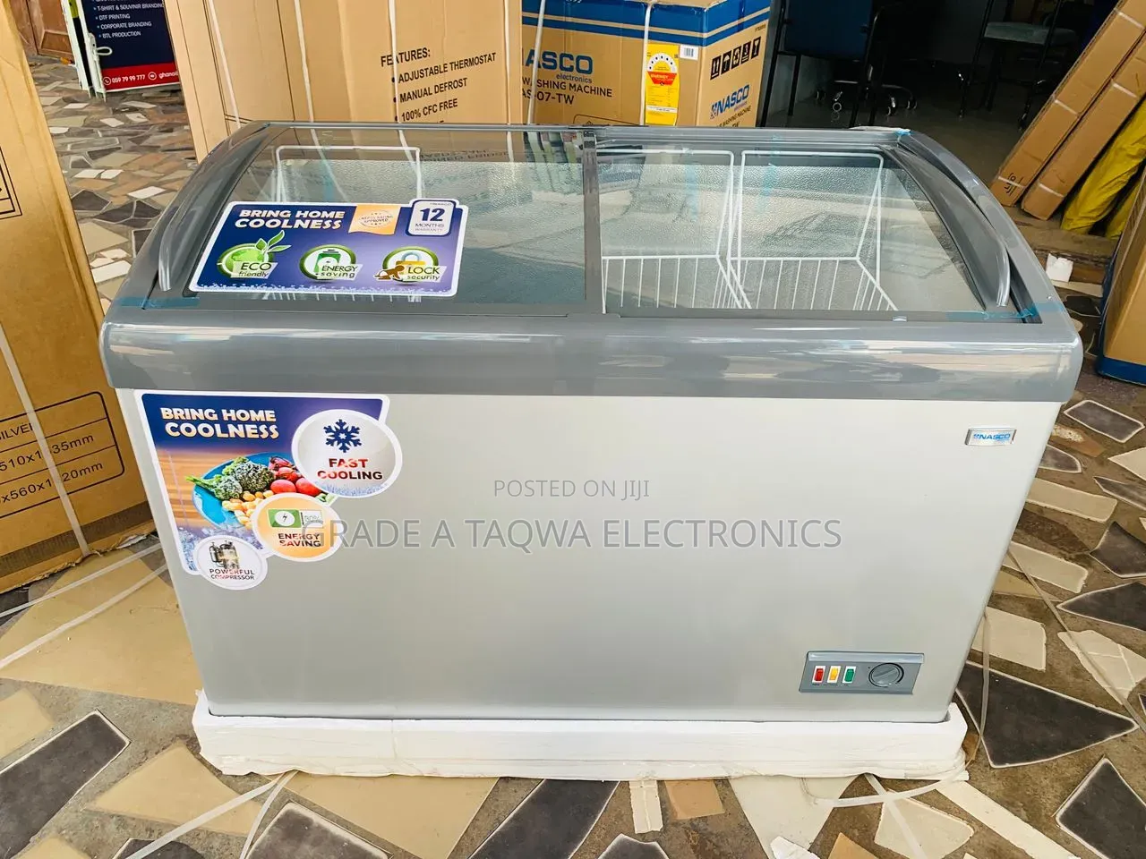 An Authentic Nasco 239l Display Chest Freezer Available