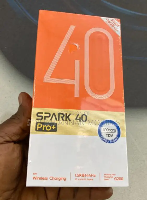 New Tecno Spark 40 Pro+ 256 GB Gold