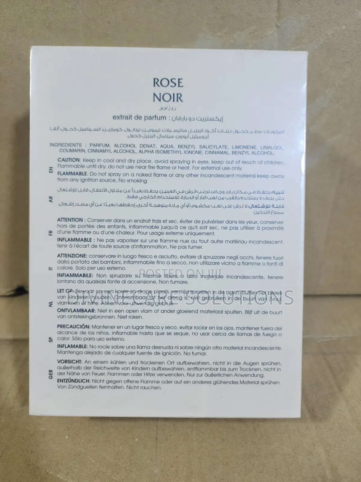 Rose Noir Extrait De Parfum 75ml