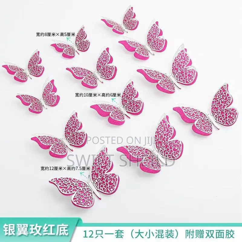12 Peice Double Wing Butterfly