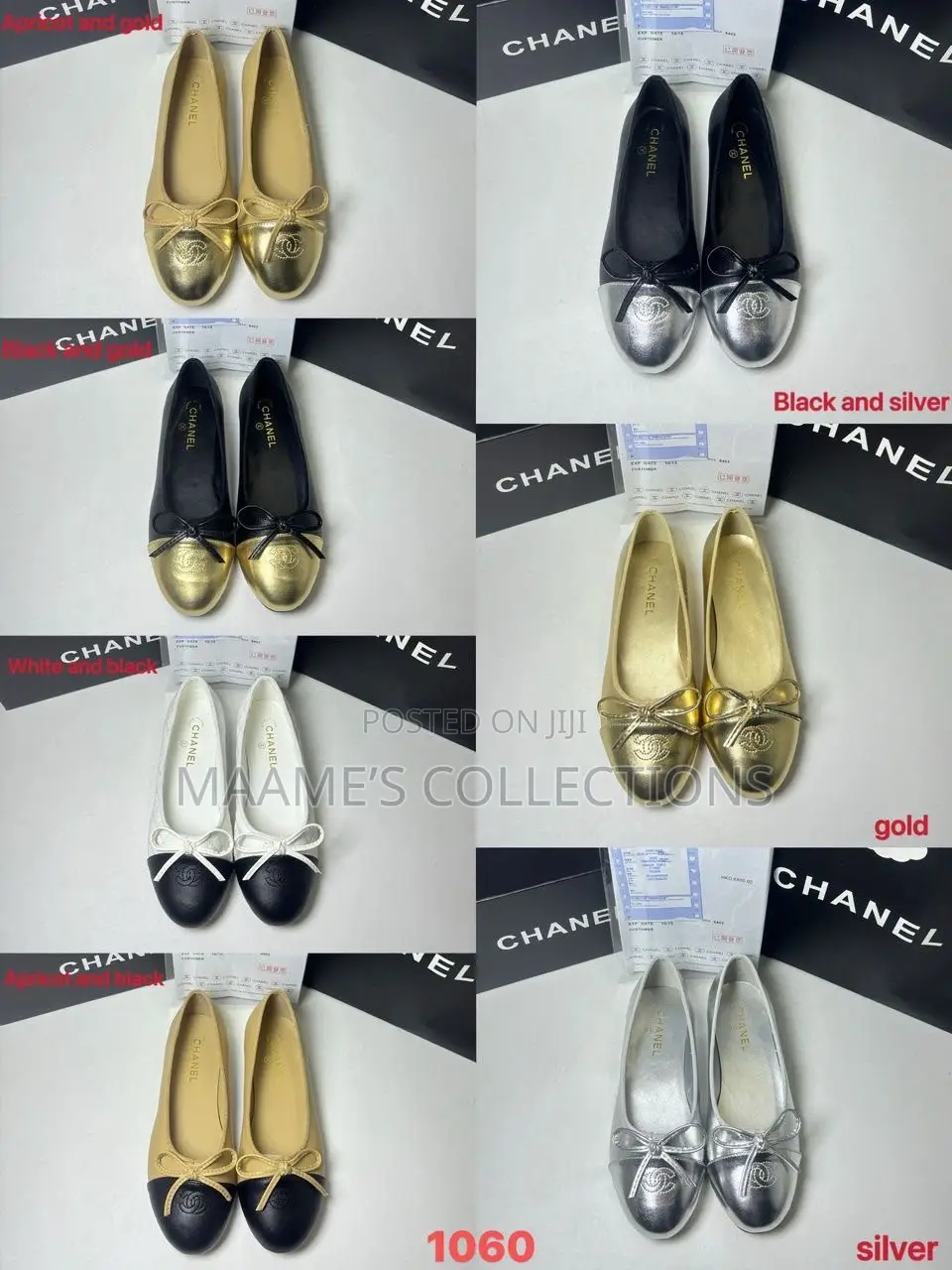 Chanel Classic Ballerina Flats Shoe. Size 37 - 42 (Comes With a Box)