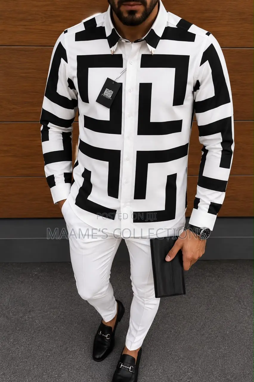 Trendy Long-Sleeve Shirt for Men