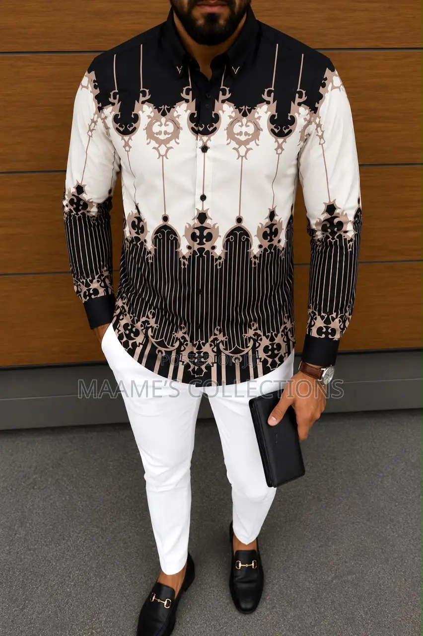 Trendy Long-Sleeve Shirt for Men