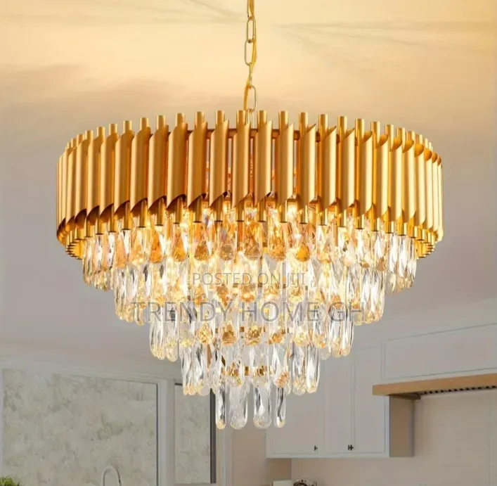 Luxury Modern Crystal Pendant Light Chandelier for Living Room Hall