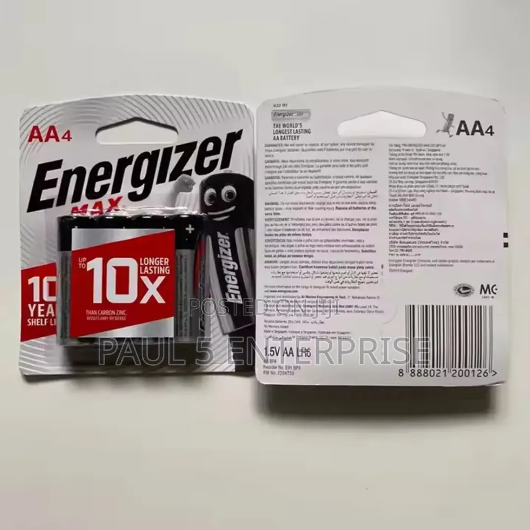 4in1 Aa Energizer Battery Wholesale