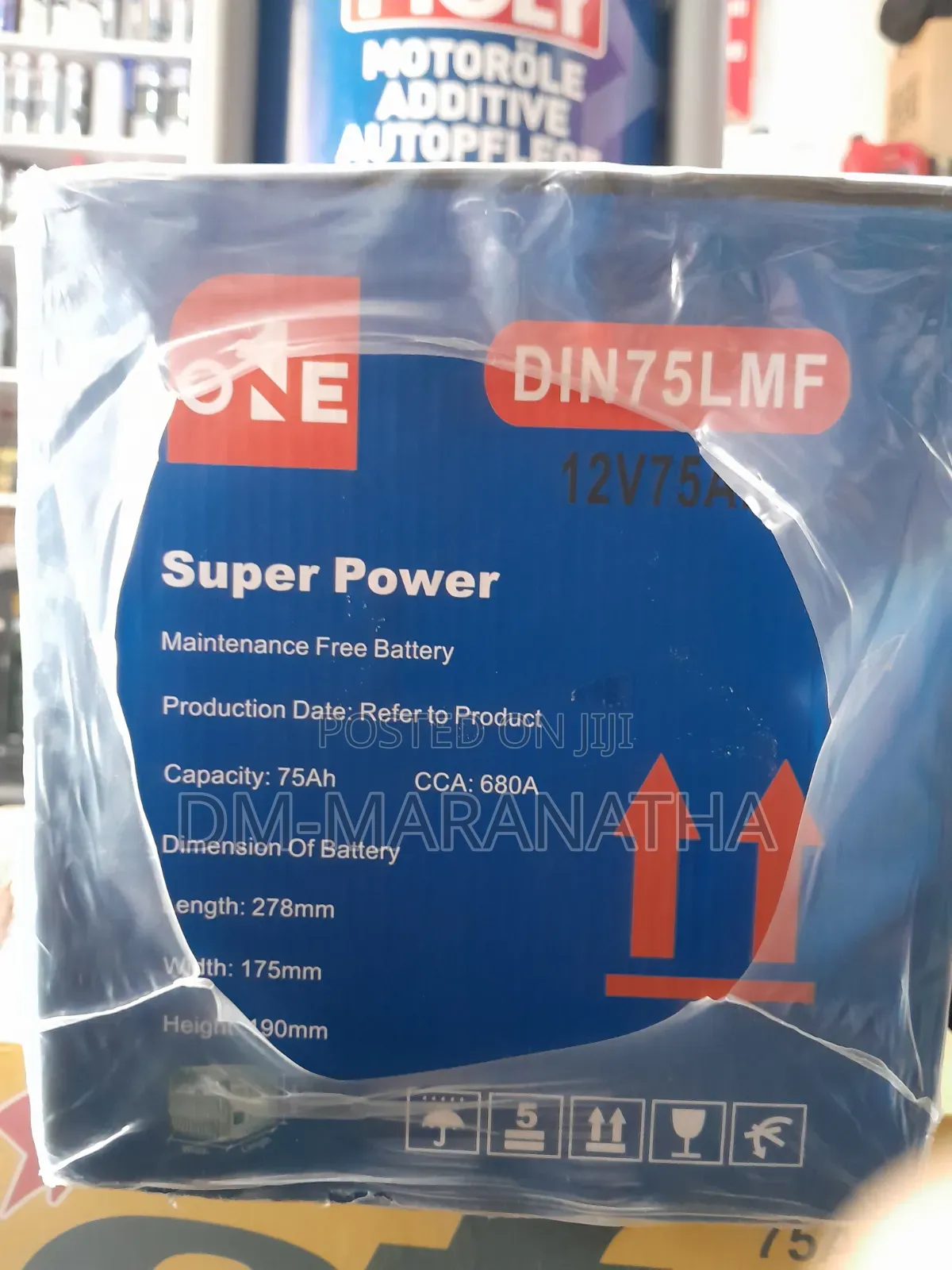 15 Plate 75ah Car Battery