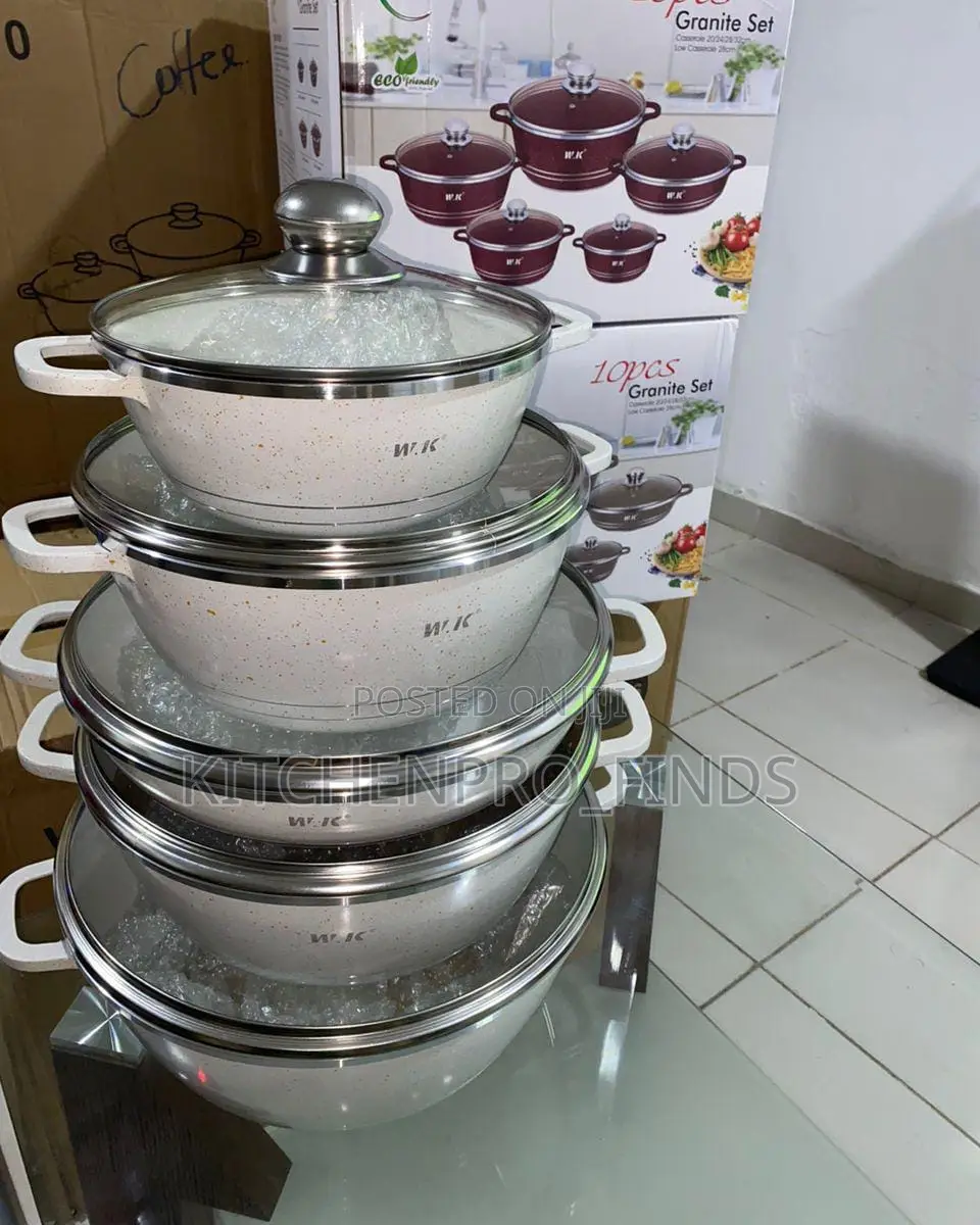 10pcs Granite Non Stick Cookware