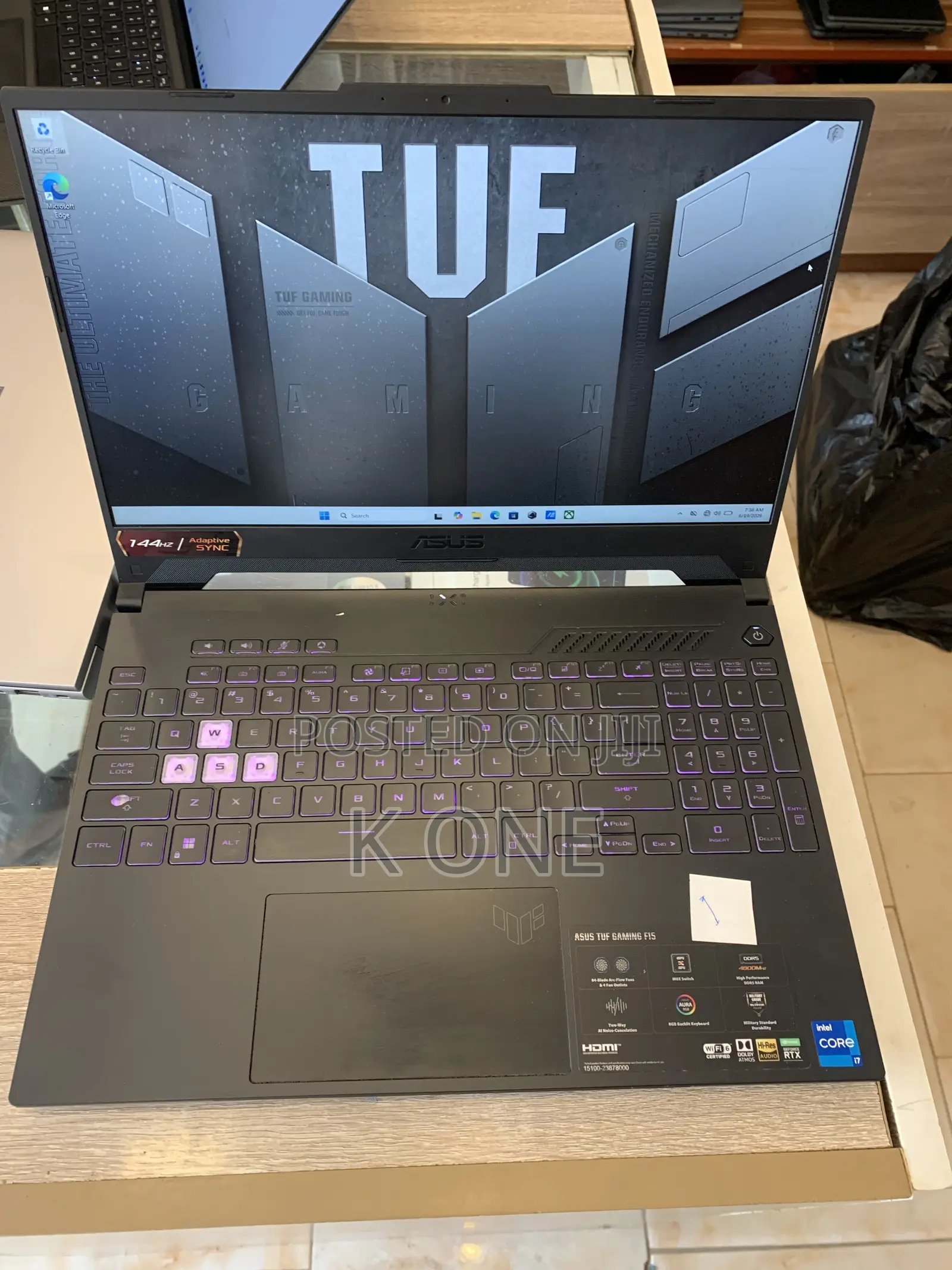 Laptop Asus TUF Gaming F16 16GB Intel Core i7 SSD 512GB