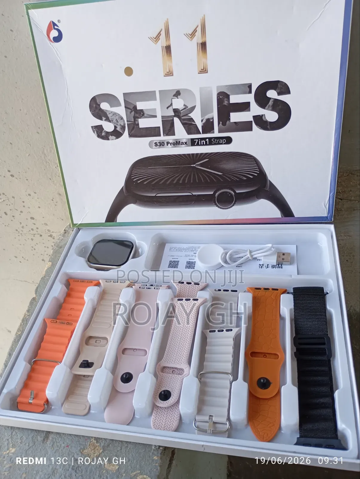 Series 11 Ultra S30 Pro Max Smartwatch | 7-in-1 Combo - Gold
