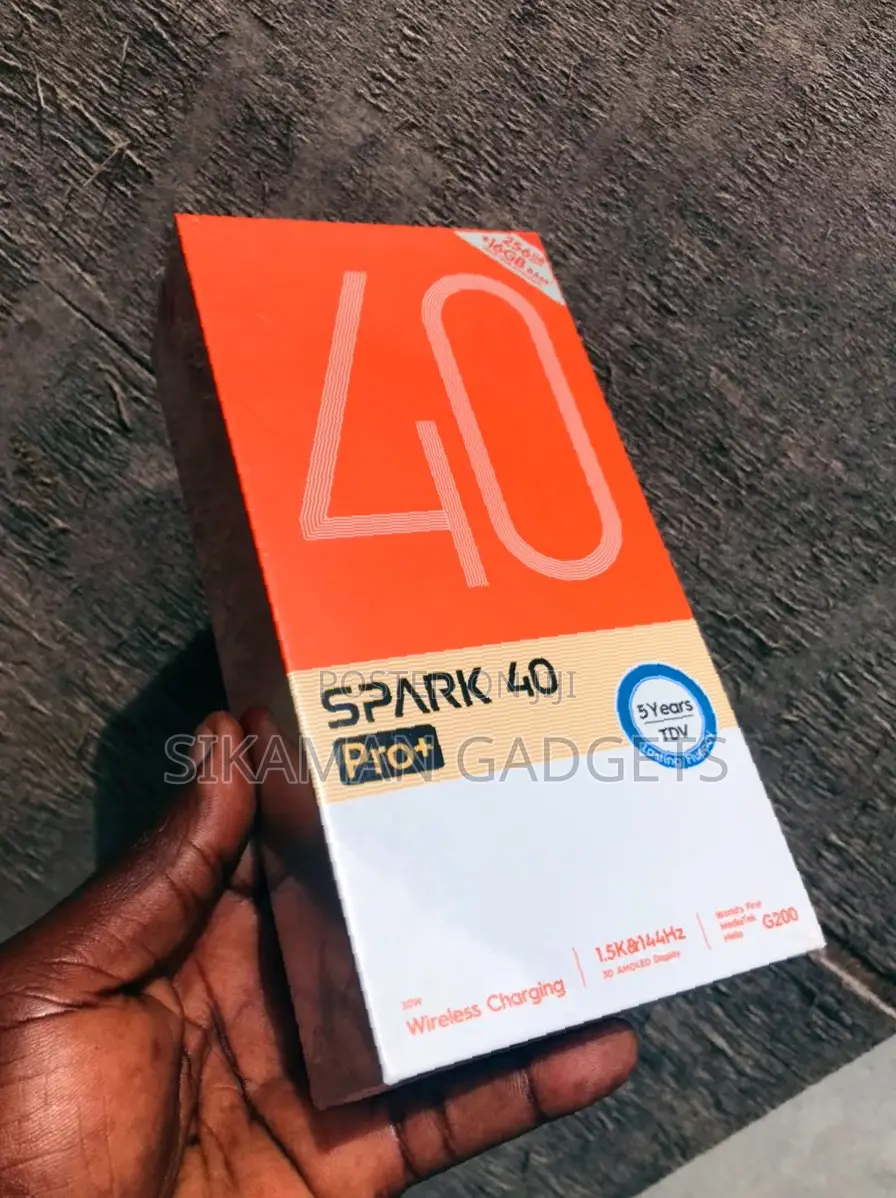 New Tecno Spark 40 Pro+ 256 GB Black