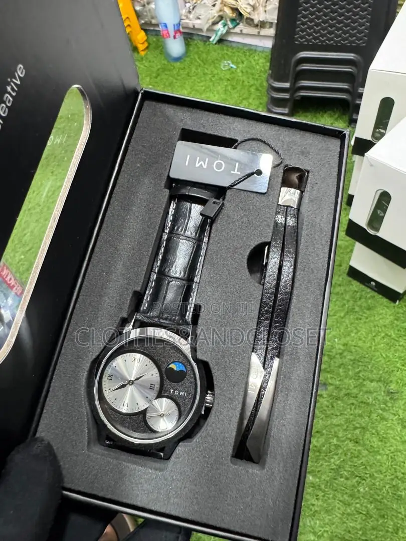 Tomi T-236 Moon Edition Chronograph Watch and Bracelet