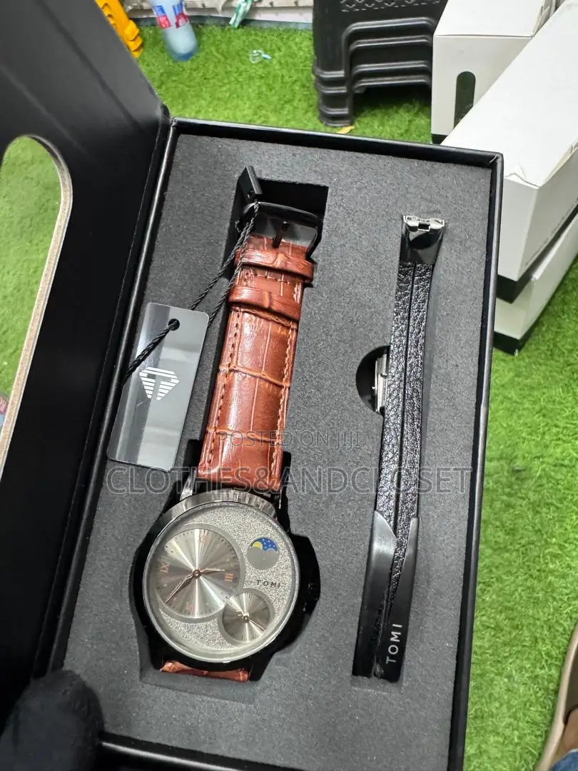 Tomi T-236 Moon Edition Chronograph Watch and Bracelet