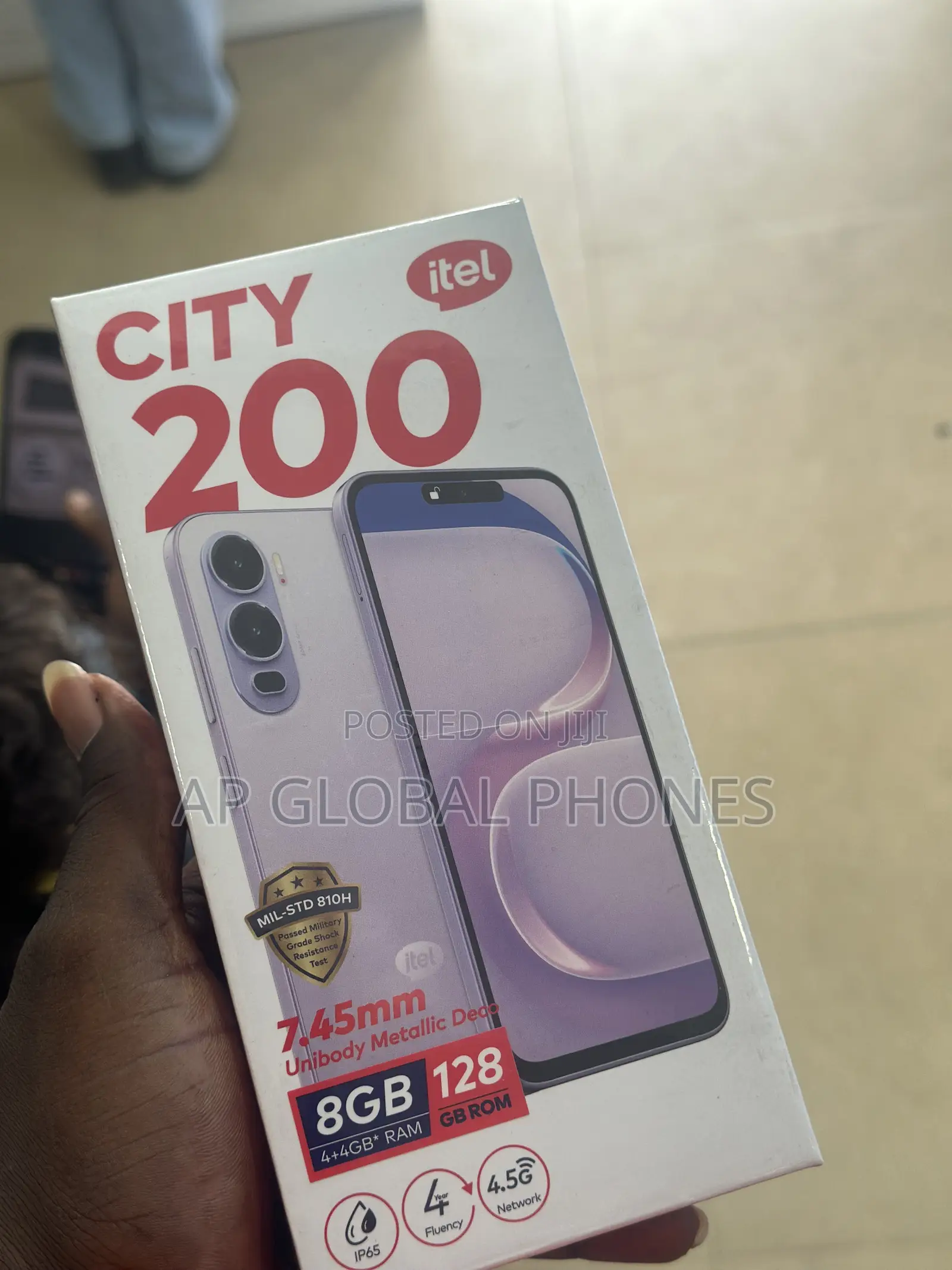 New Itel City 200 128 GB Silver
