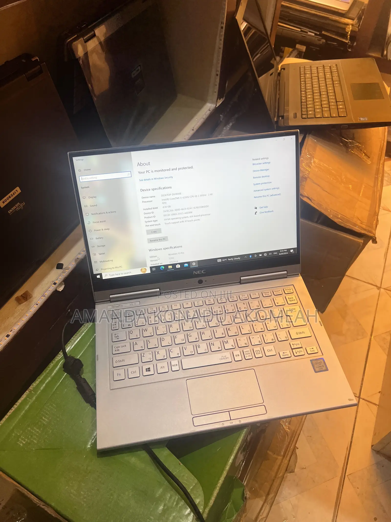 Laptop NEC N22G 4GB Intel Core i5 SSD 128GB