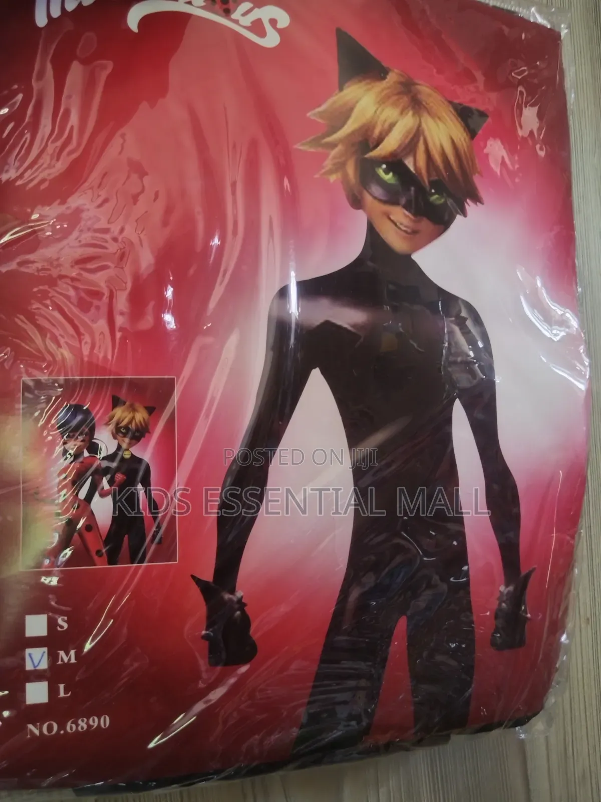 Cat Noir Of Miraculous Ladybug Cartoon Costume For Children