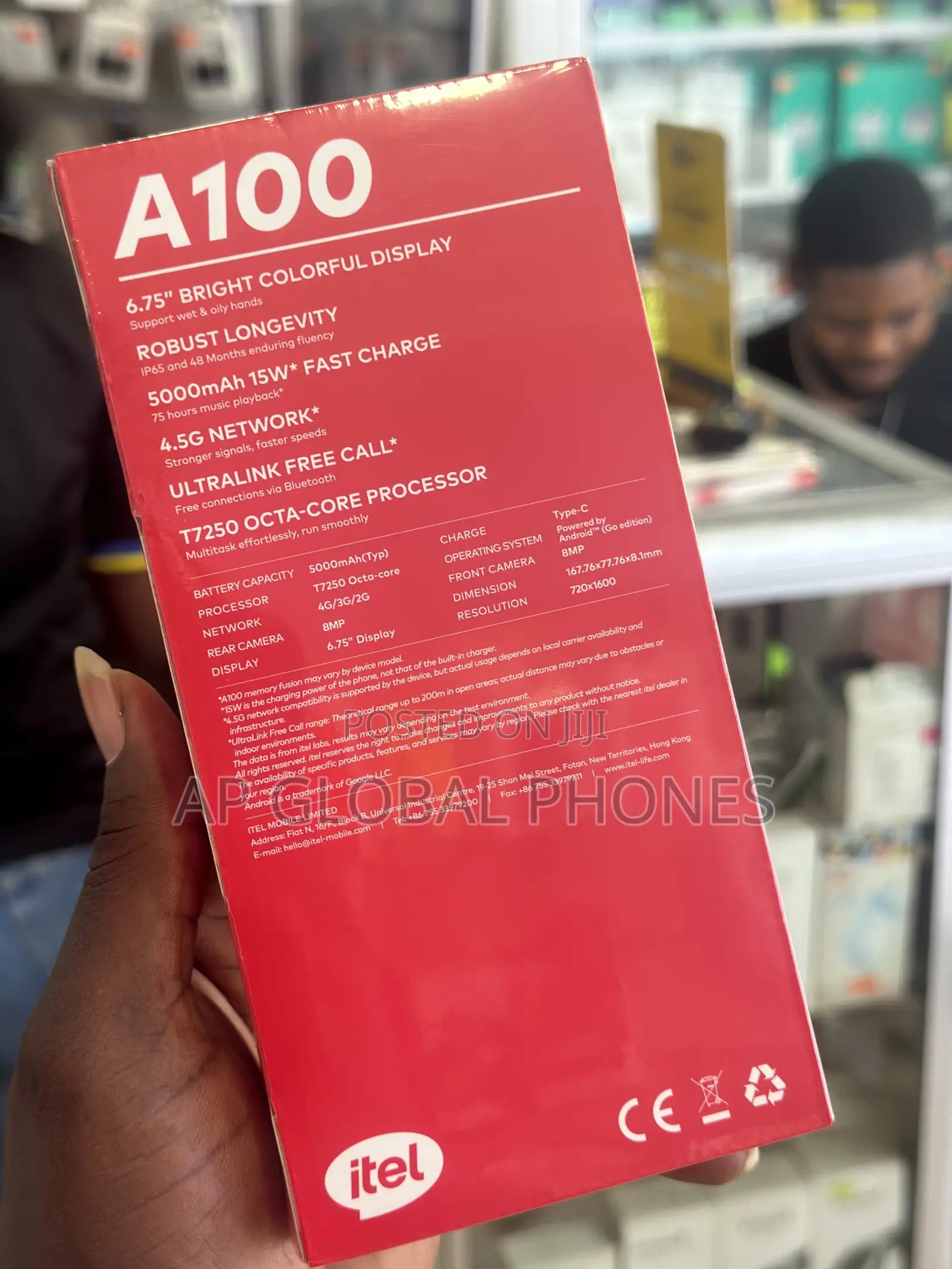 New Itel A100 128 GB Bronze