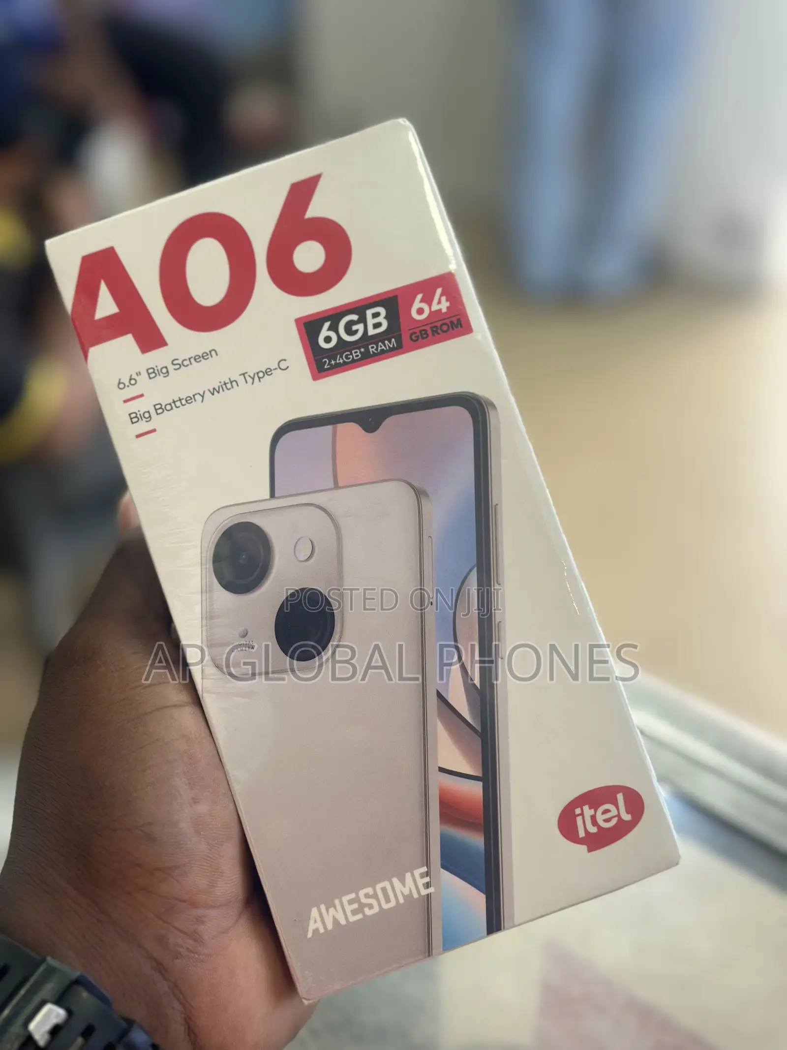 New Itel A06 64 GB Black