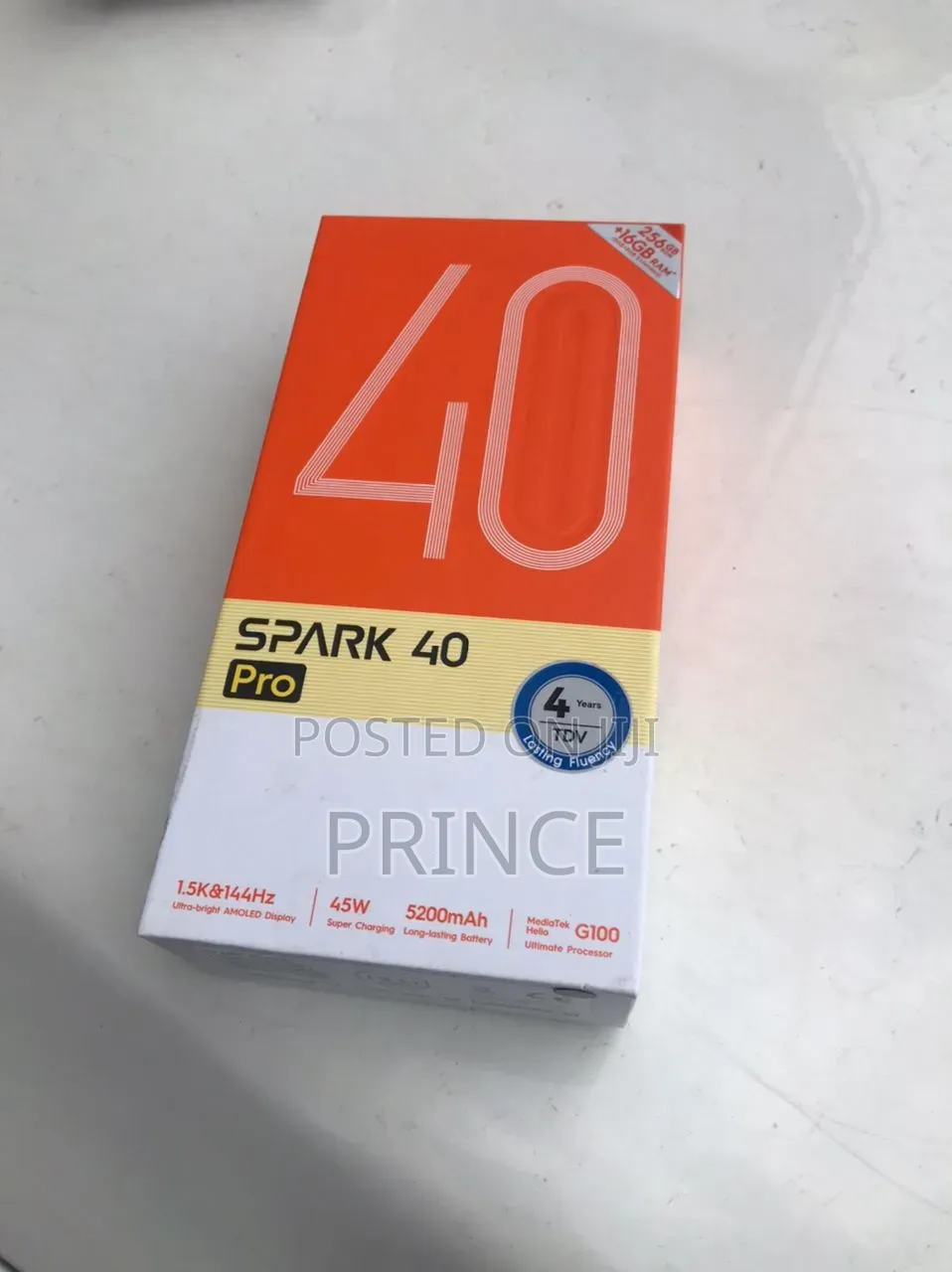 New Tecno Spark 40 Pro 256 GB Blue