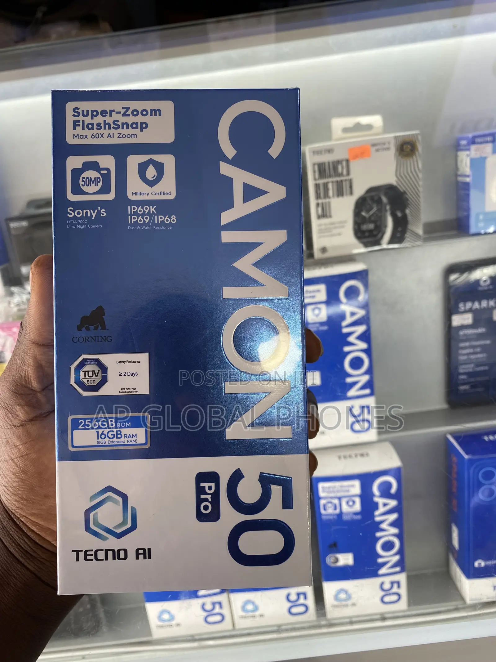 New Tecno Camon 50 Pro 256 GB Black