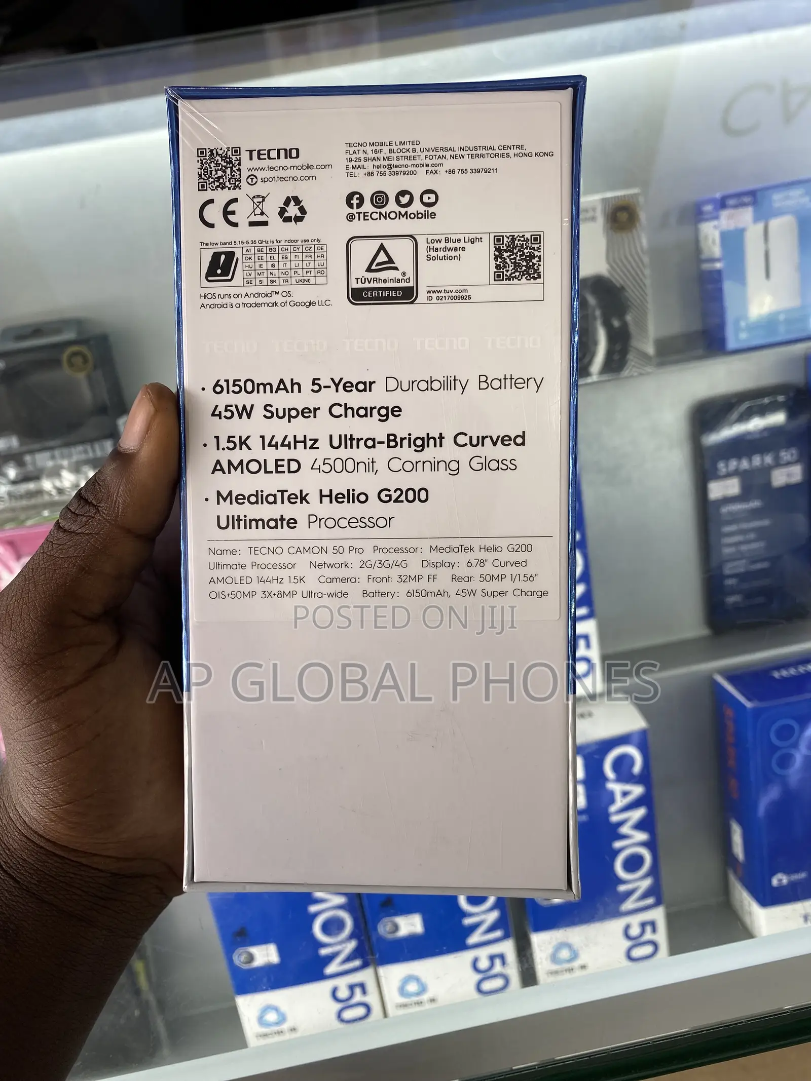 New Tecno Camon 50 Pro 256 GB Black