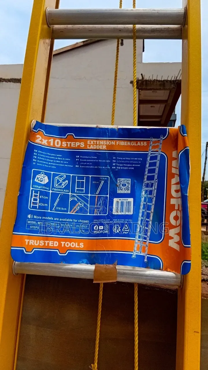 Fibreglass 2x10 Extension Ladder