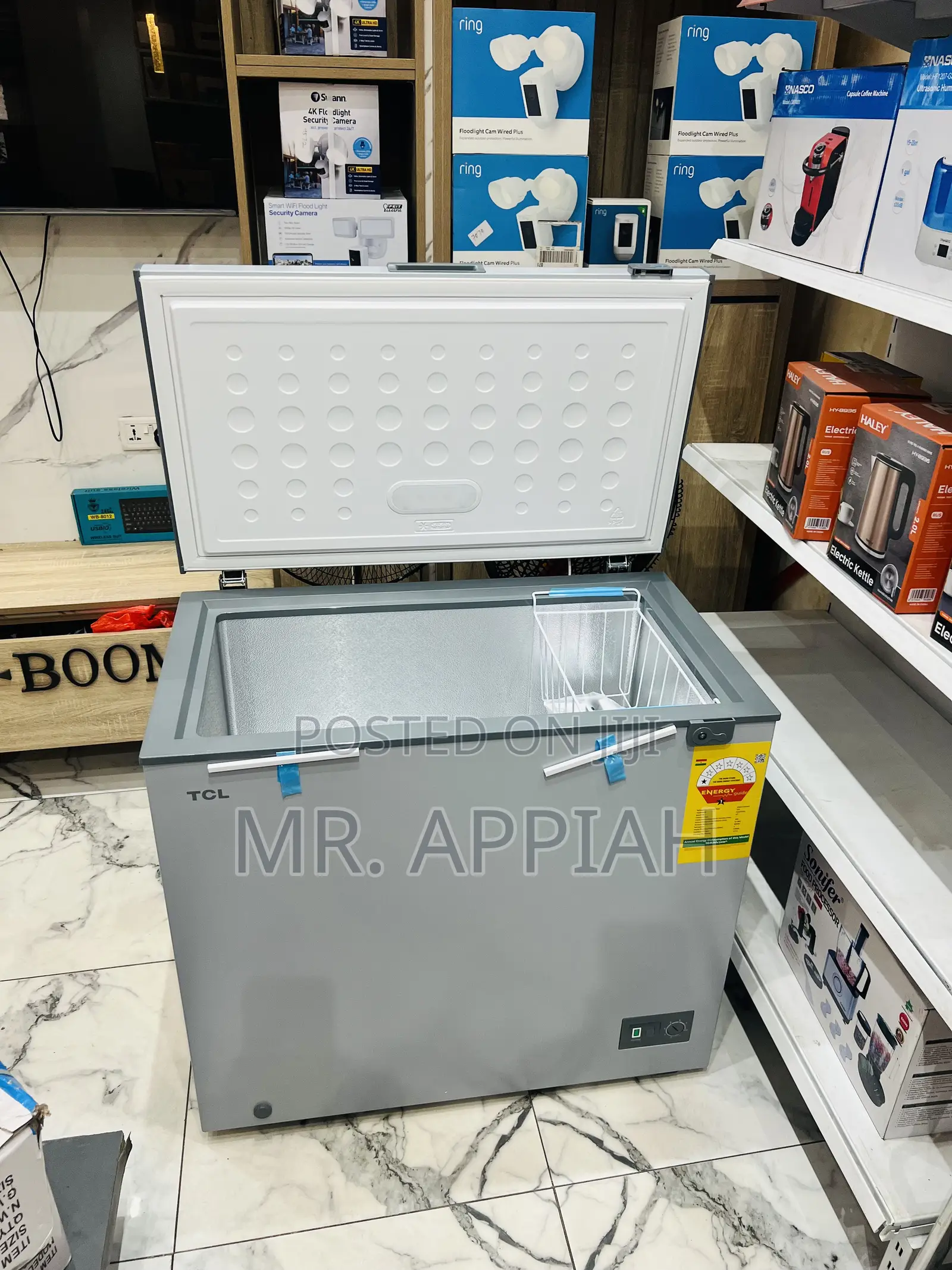 Super Classic TCL Single Door Chest Freezer(Gray)200l