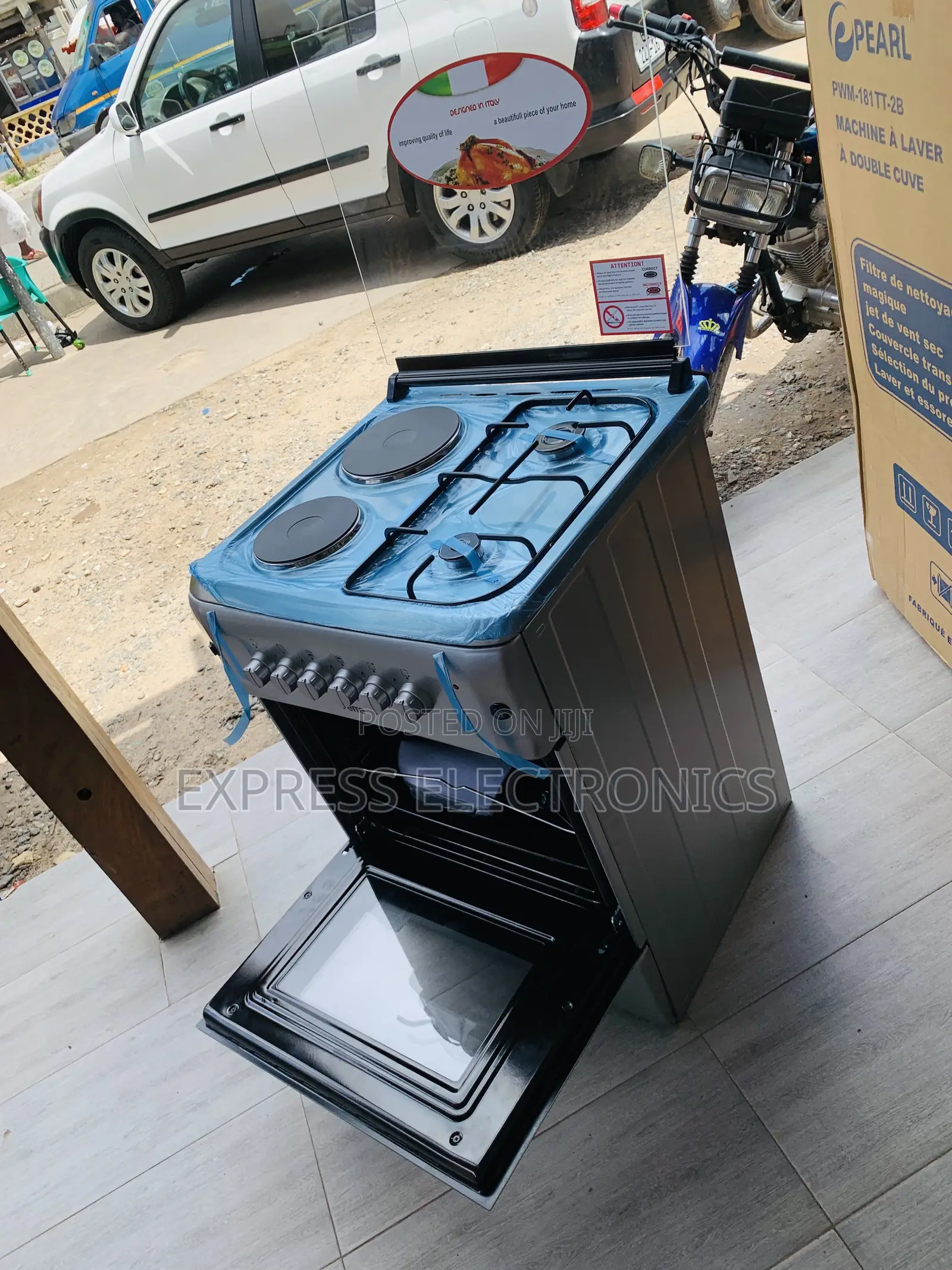 Zealous Sleek 2-2 Gas Electric Cooker Oven 60/60