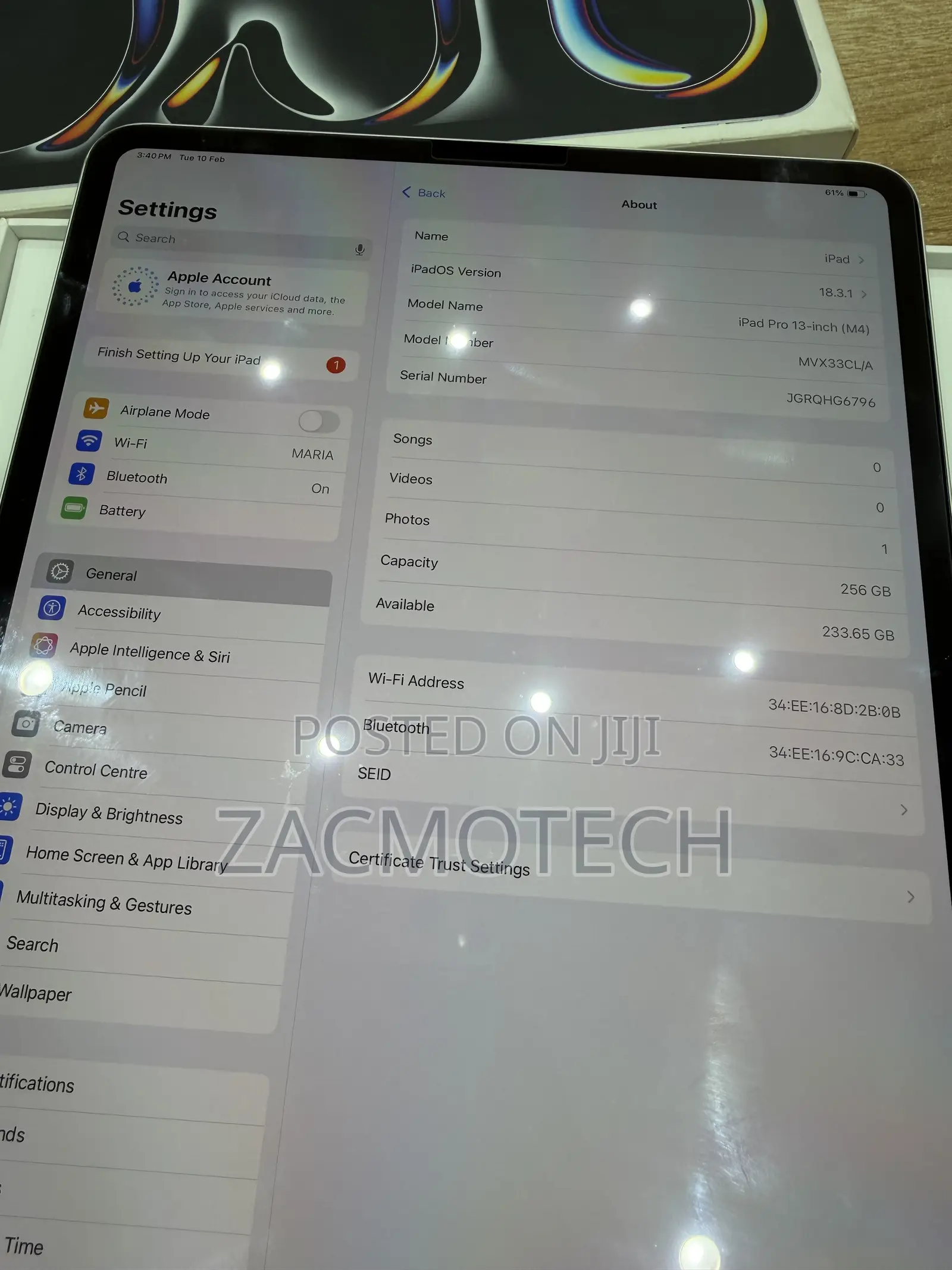 Apple iPad Pro 13 (2024) 256 GB Silver